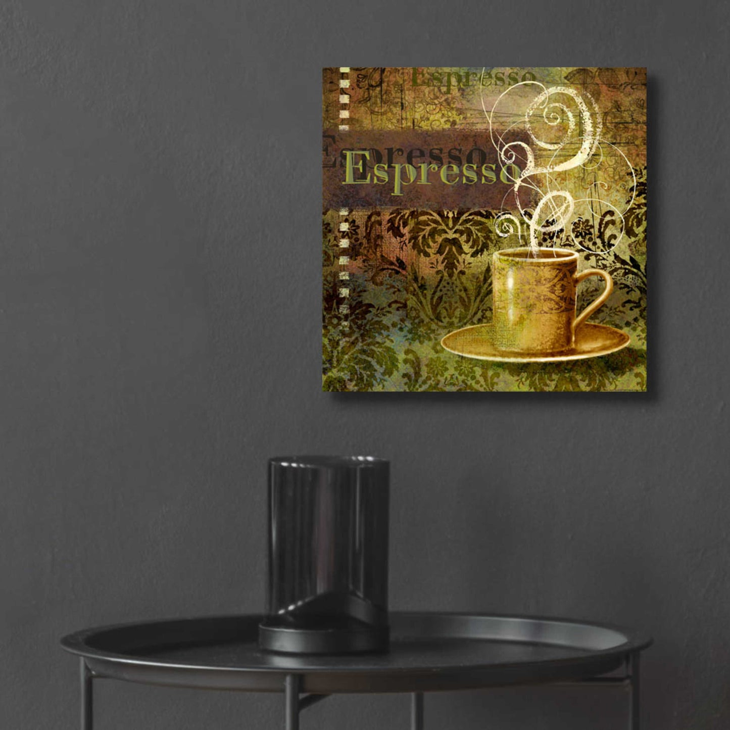 Epic Art 'Coffee 3 Espresso' by Viv Eisner, Acrylic Glass Wall Art,12x12