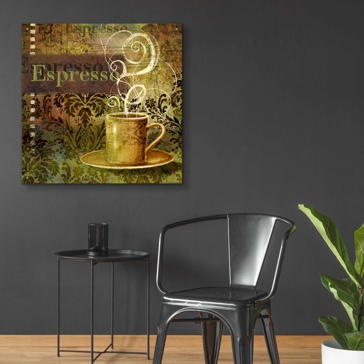 Epic Art 'Coffee 3 Espresso' by Viv Eisner, Acrylic Glass Wall Art,36x36