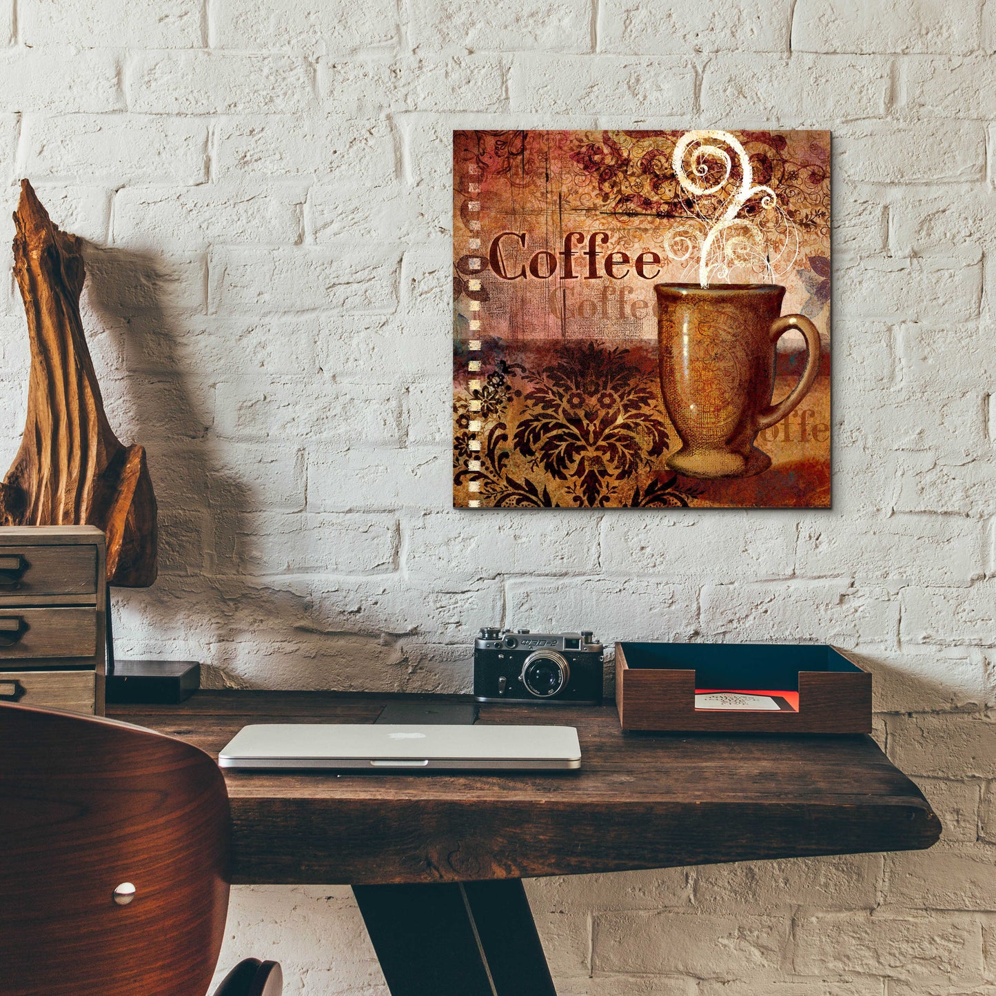 Epic Art 'Coffee 4 Coffee' by Viv Eisner, Acrylic Glass Wall Art,12x12