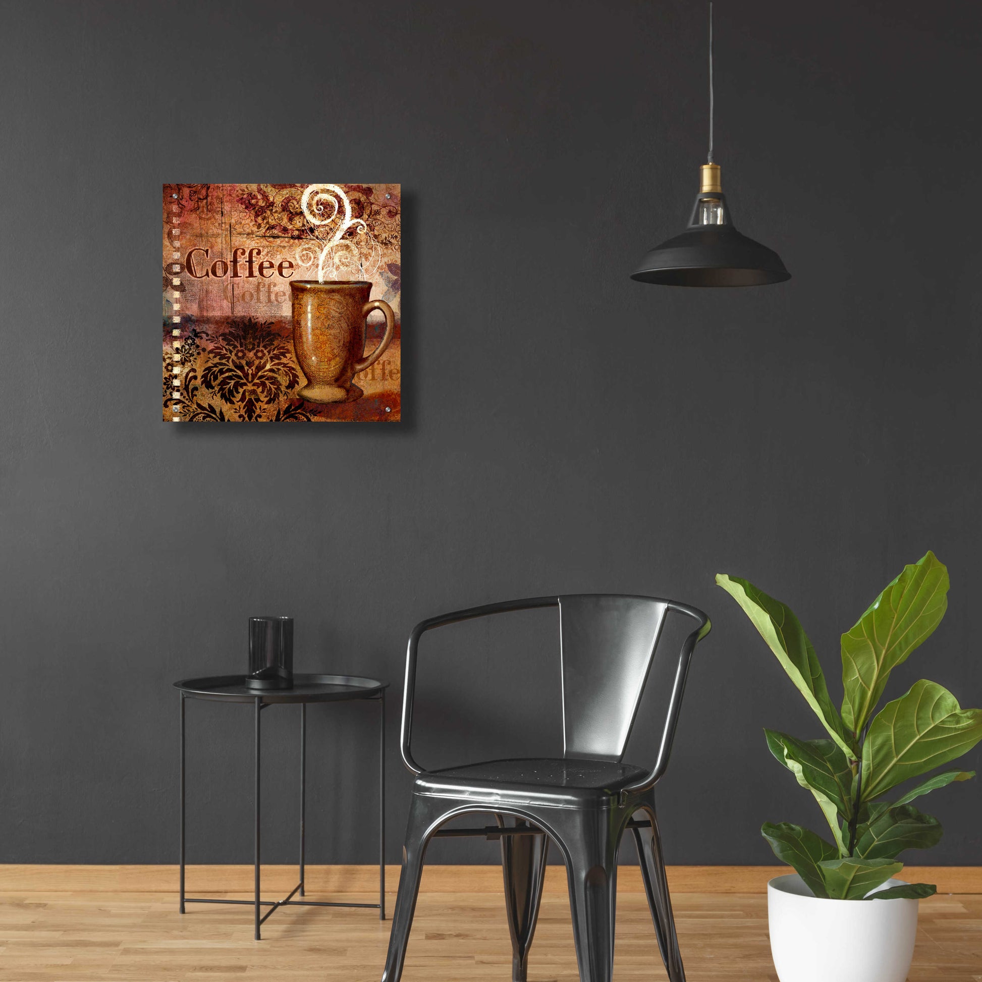 Epic Art 'Coffee 4 Coffee' by Viv Eisner, Acrylic Glass Wall Art,24x24