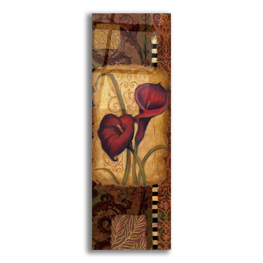 Epic Art 'Red Lily Two' by Viv Eisner, Acrylic Glass Wall Art