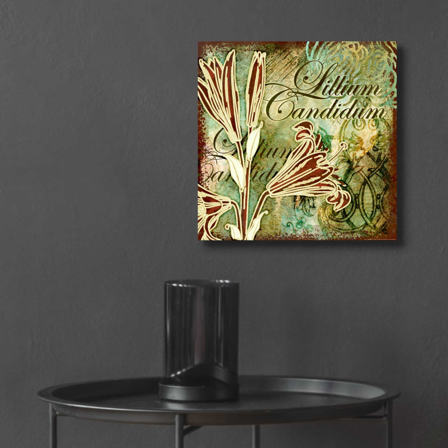 Epic Art 'Lilies 2' by Viv Eisner, Acrylic Glass Wall Art,12x12