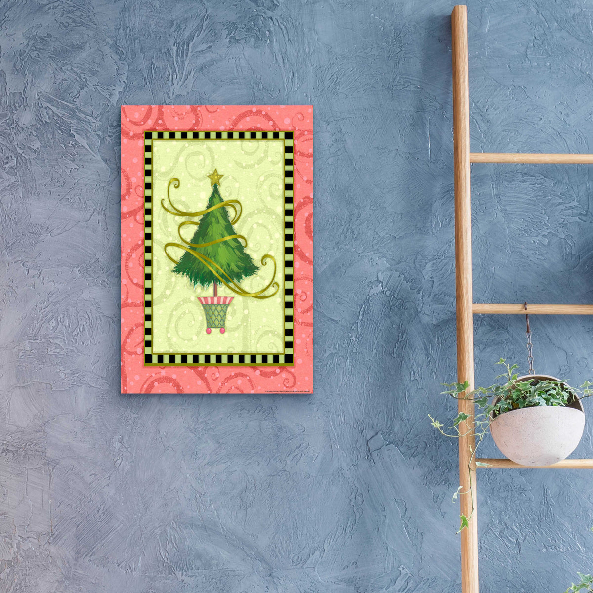 Epic Art 'Holiday Tree 2' by Viv Eisner, Acrylic Glass Wall Art,16x24