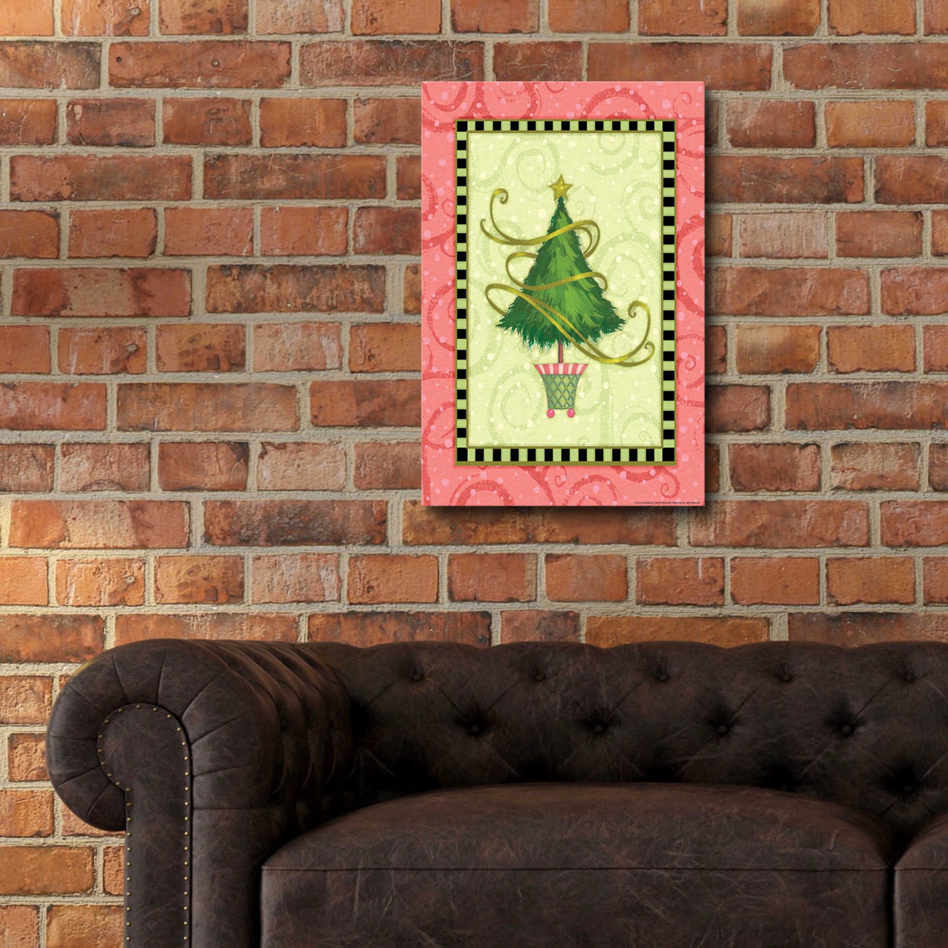 Epic Art 'Holiday Tree 2' by Viv Eisner, Acrylic Glass Wall Art,16x24