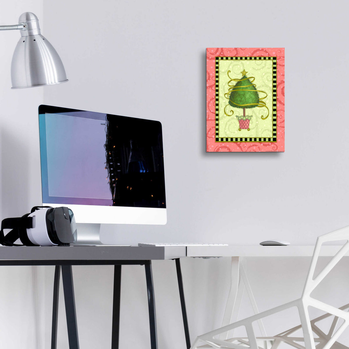 Epic Art 'Holiday Tree 3' by Viv Eisner, Acrylic Glass Wall Art,12x16