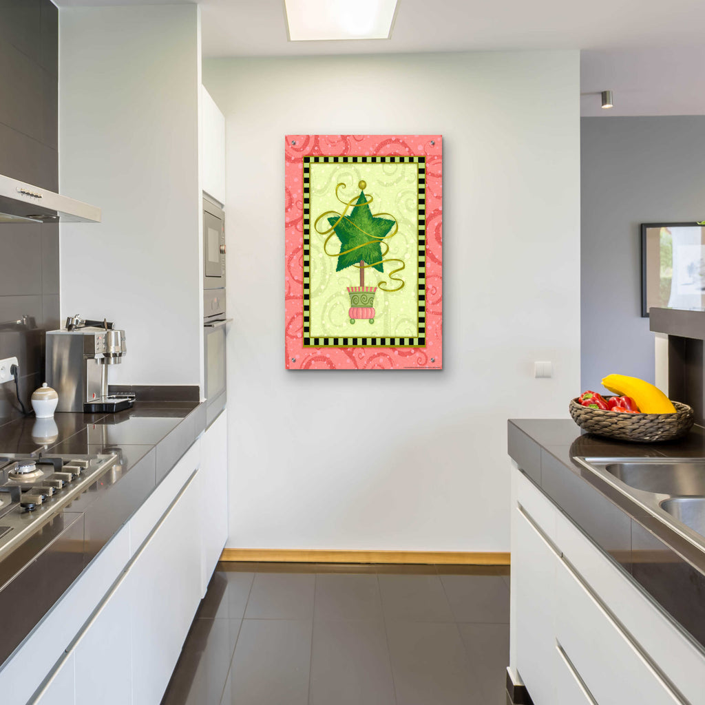 Epic Art 'Holiday Tree 4' by Viv Eisner, Acrylic Glass Wall Art,24x36