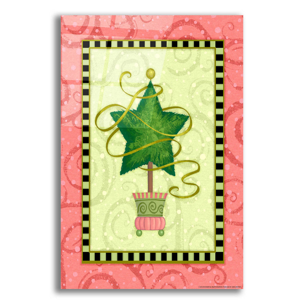 Epic Art 'Holiday Tree 4' by Viv Eisner, Acrylic Glass Wall Art