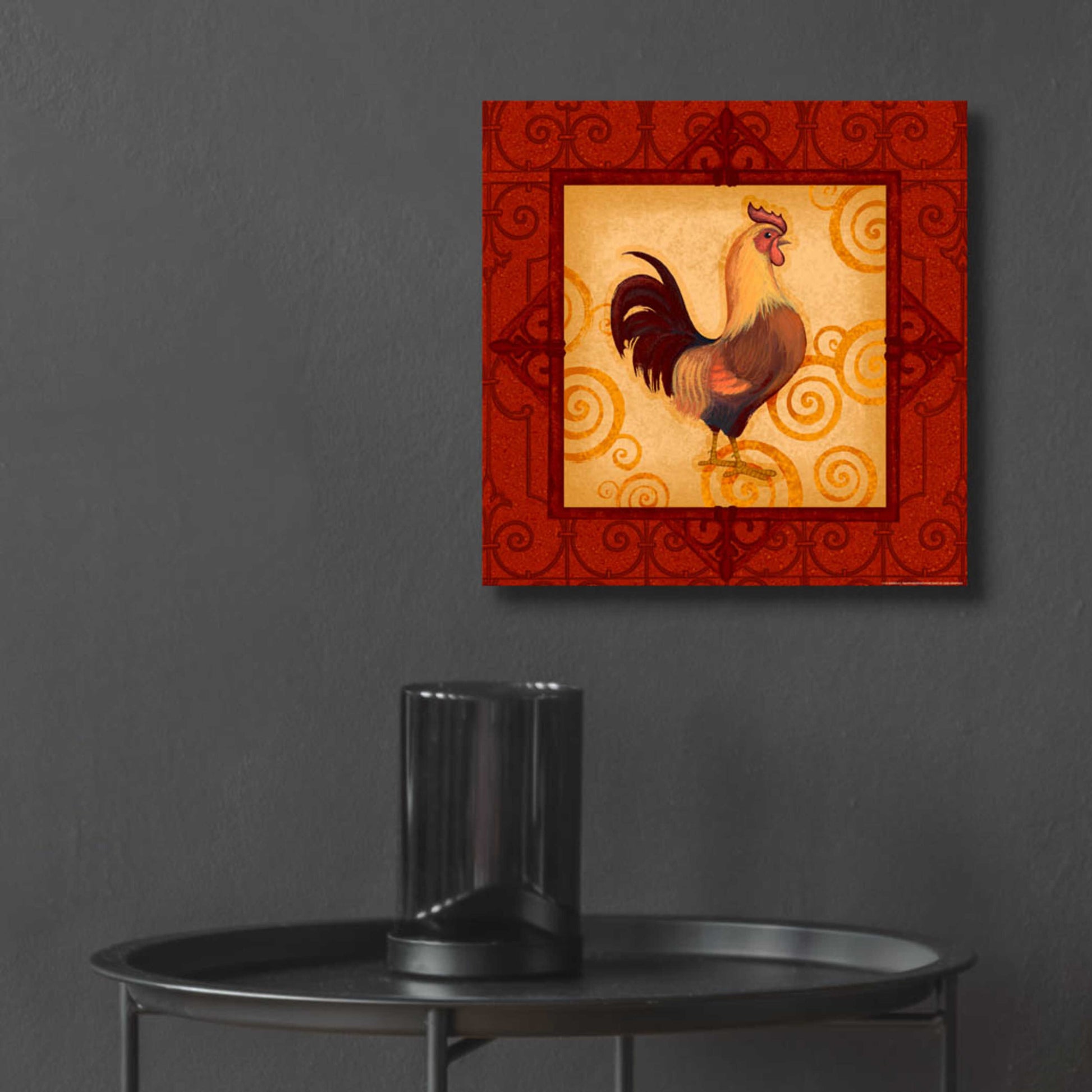 Epic Art 'Rooster 1' by Viv Eisner, Acrylic Glass Wall Art,12x12