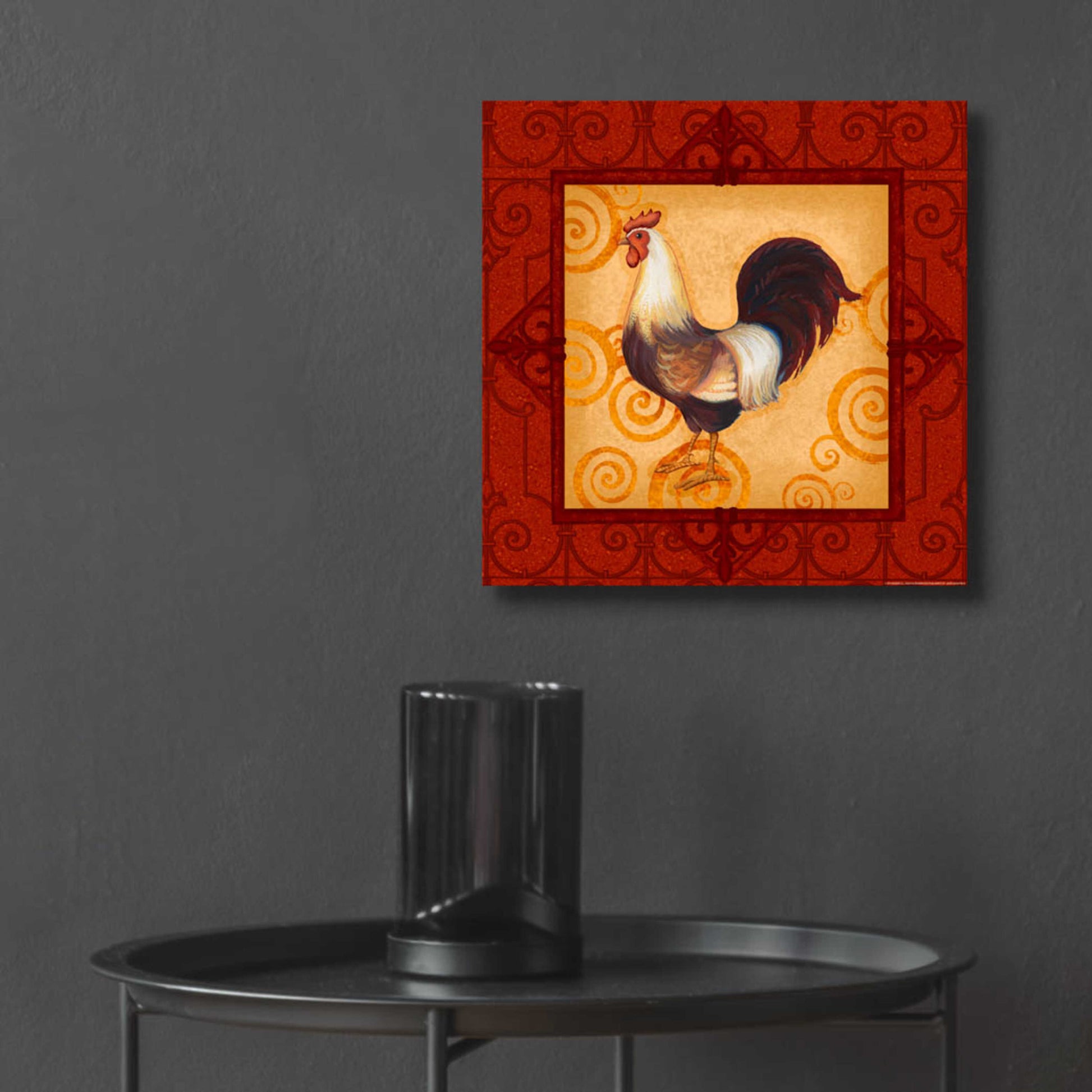 Epic Art 'Rooster 2' by Viv Eisner, Acrylic Glass Wall Art,12x12