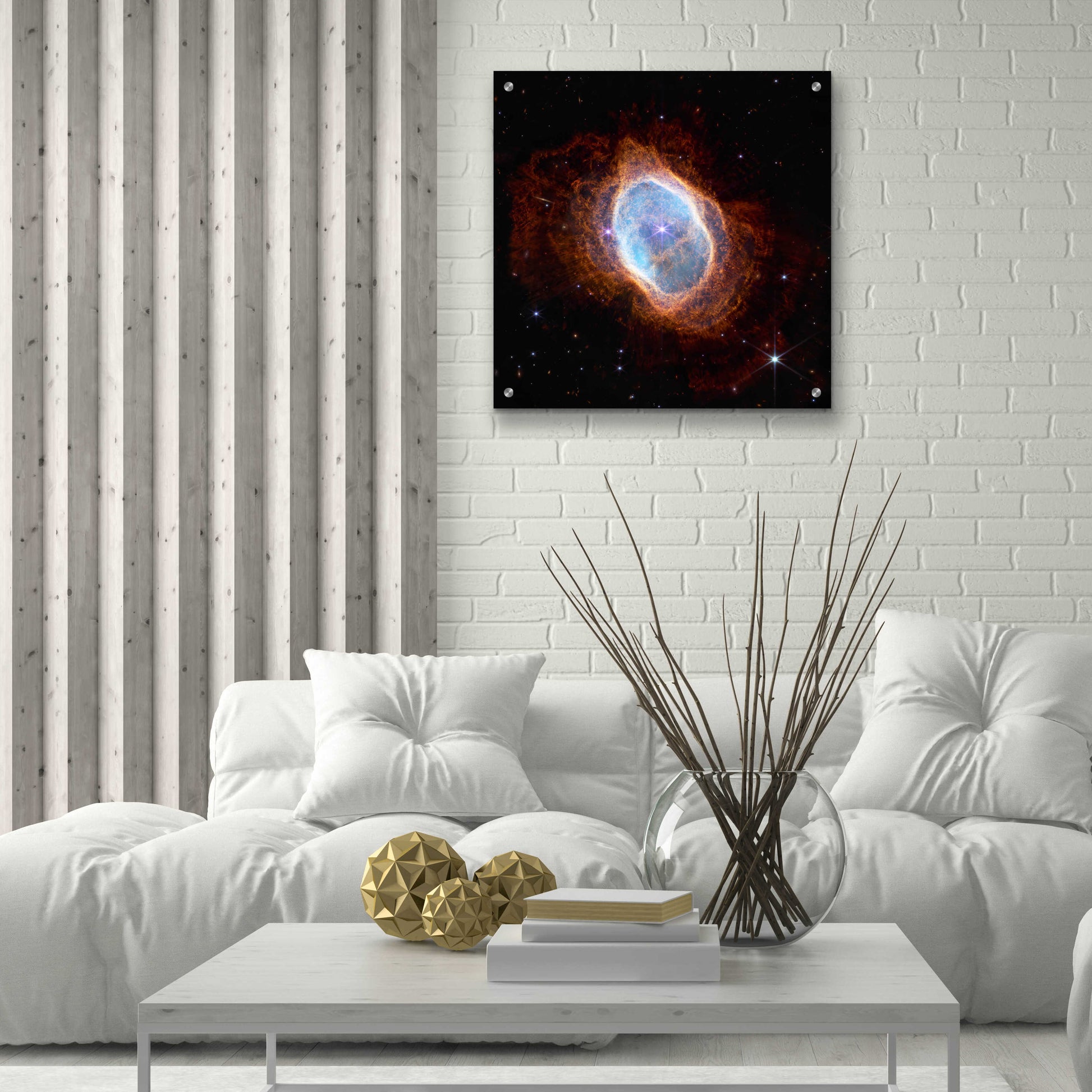 Epic Art 'Southern Ring Nebula' by NASA, Acrylic Glass Wall Art,24x24