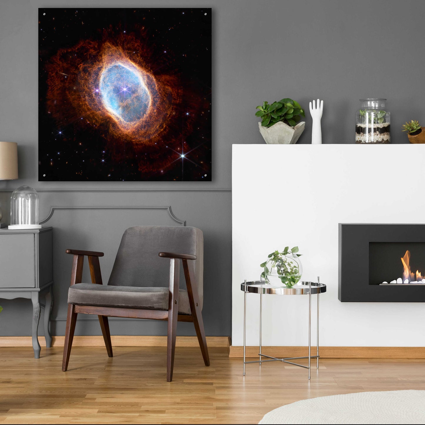 Epic Art 'Southern Ring Nebula' by NASA, Acrylic Glass Wall Art,36x36