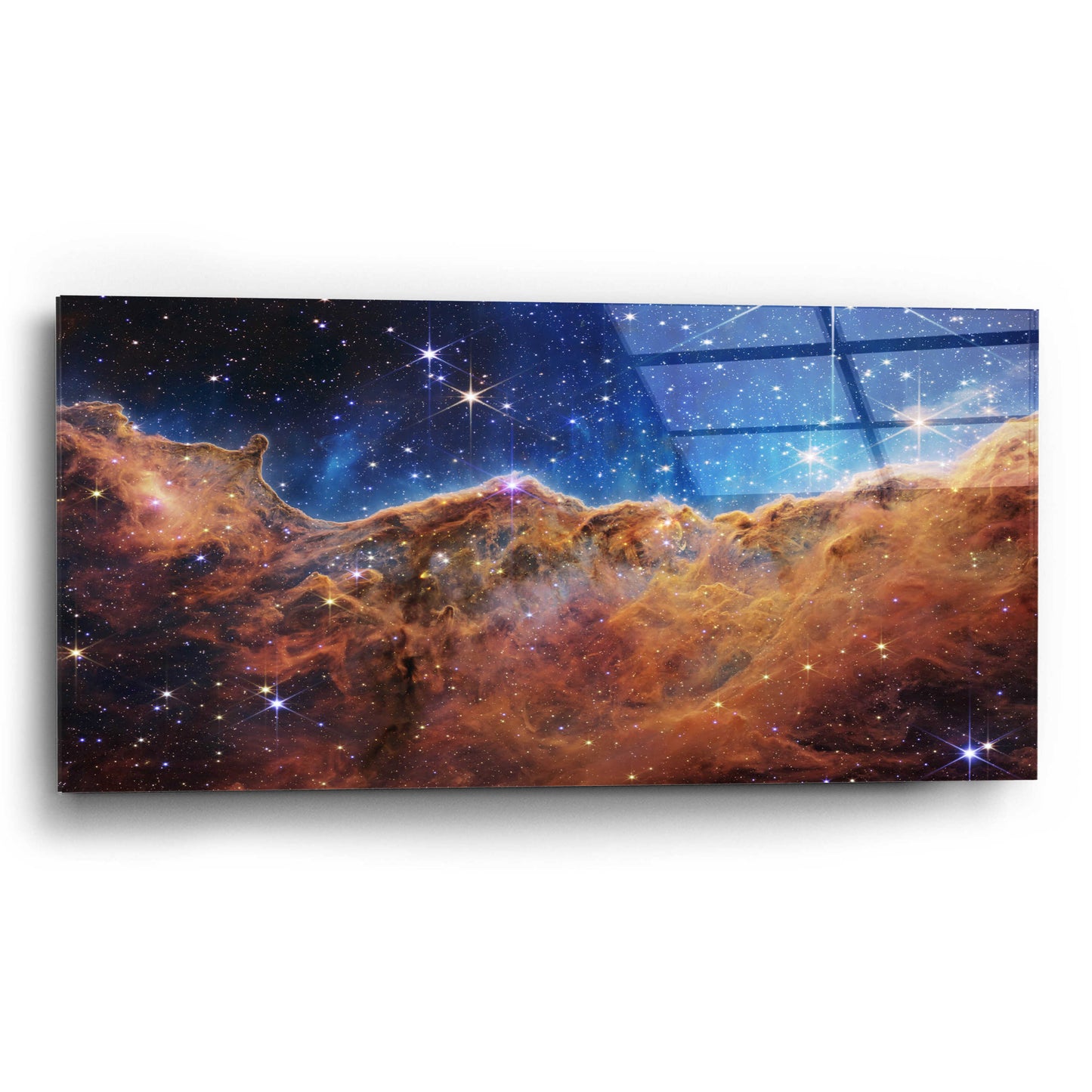 Epic Art 'Cosmic Cliffs 2 in the Carina Nebula' by NASA, Acrylic Glass Wall Art,24x12