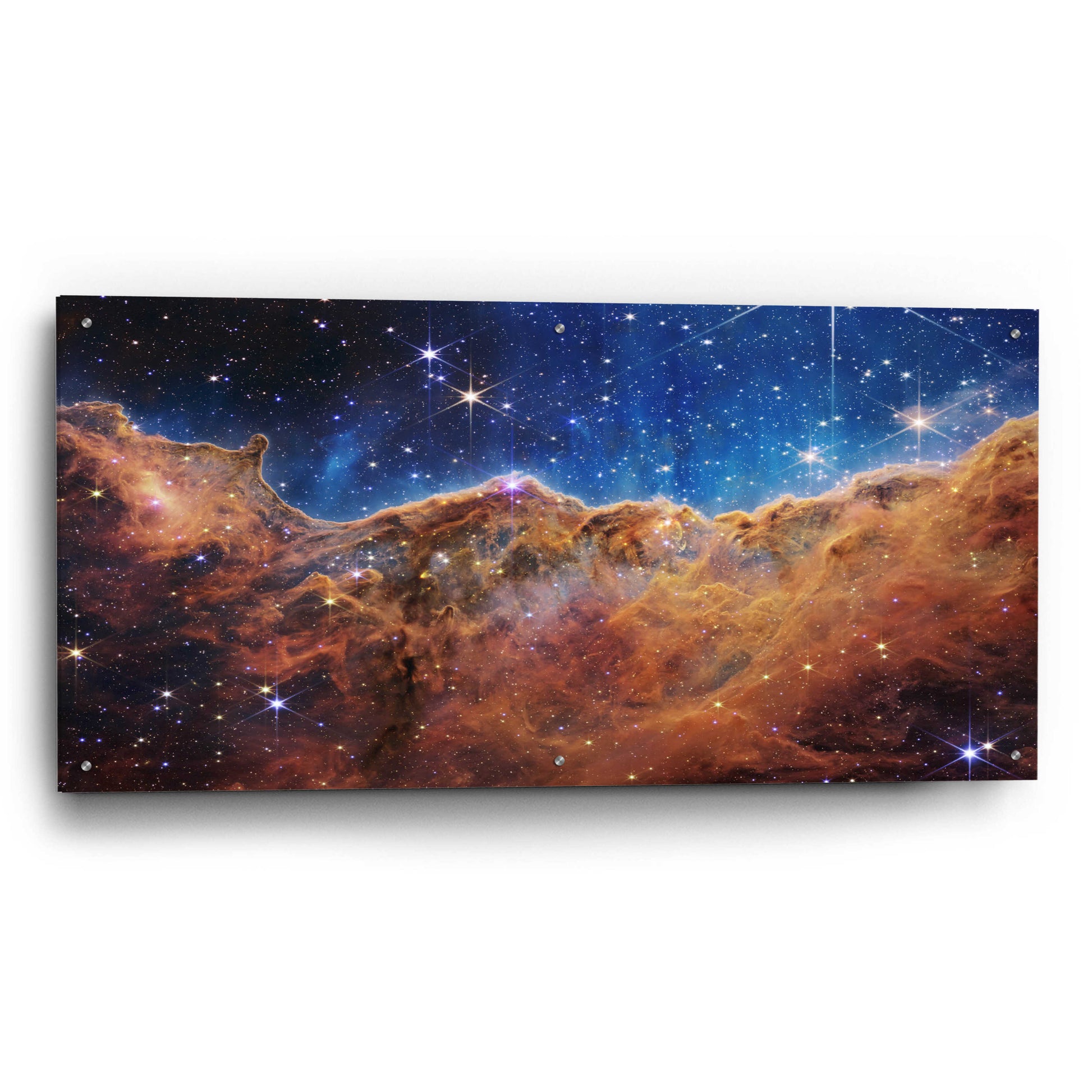 Epic Art 'Cosmic Cliffs 2 in the Carina Nebula' by NASA, Acrylic Glass Wall Art,48x24