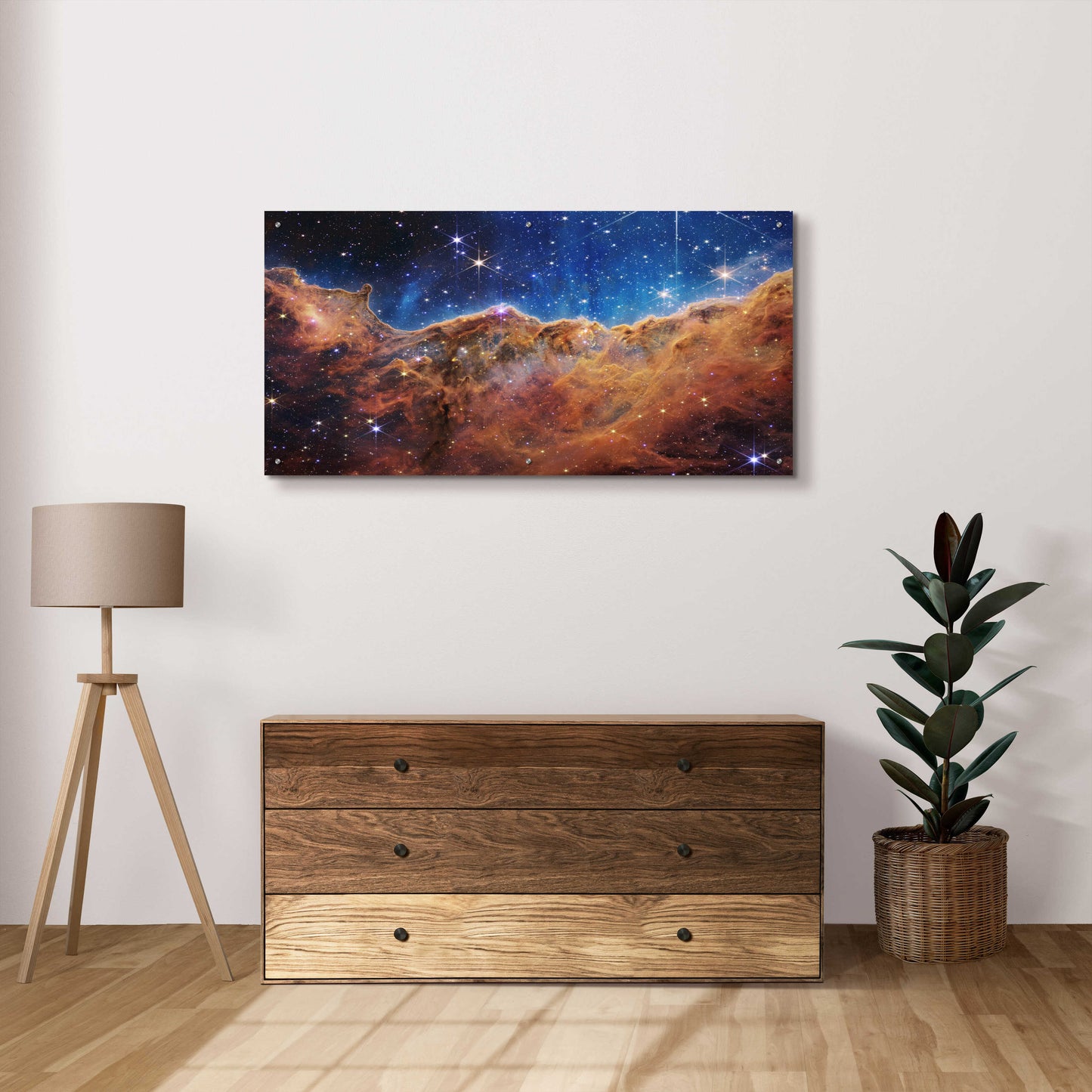 Epic Art 'Cosmic Cliffs 2 in the Carina Nebula' by NASA, Acrylic Glass Wall Art,48x24