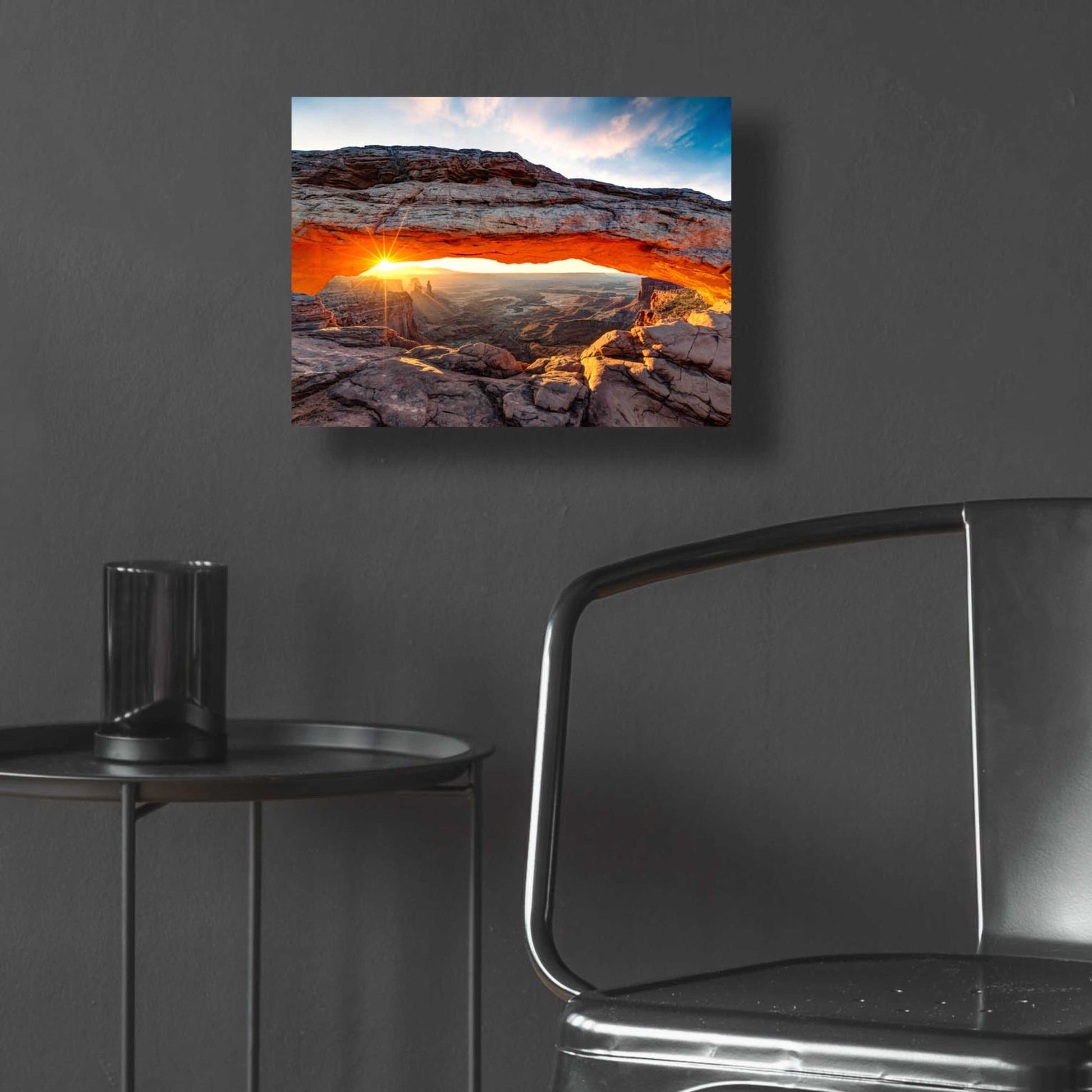 Epic Art 'Sunset Canyon' by Epic Portfolio, Acrylic Glass Wall Art,16x12