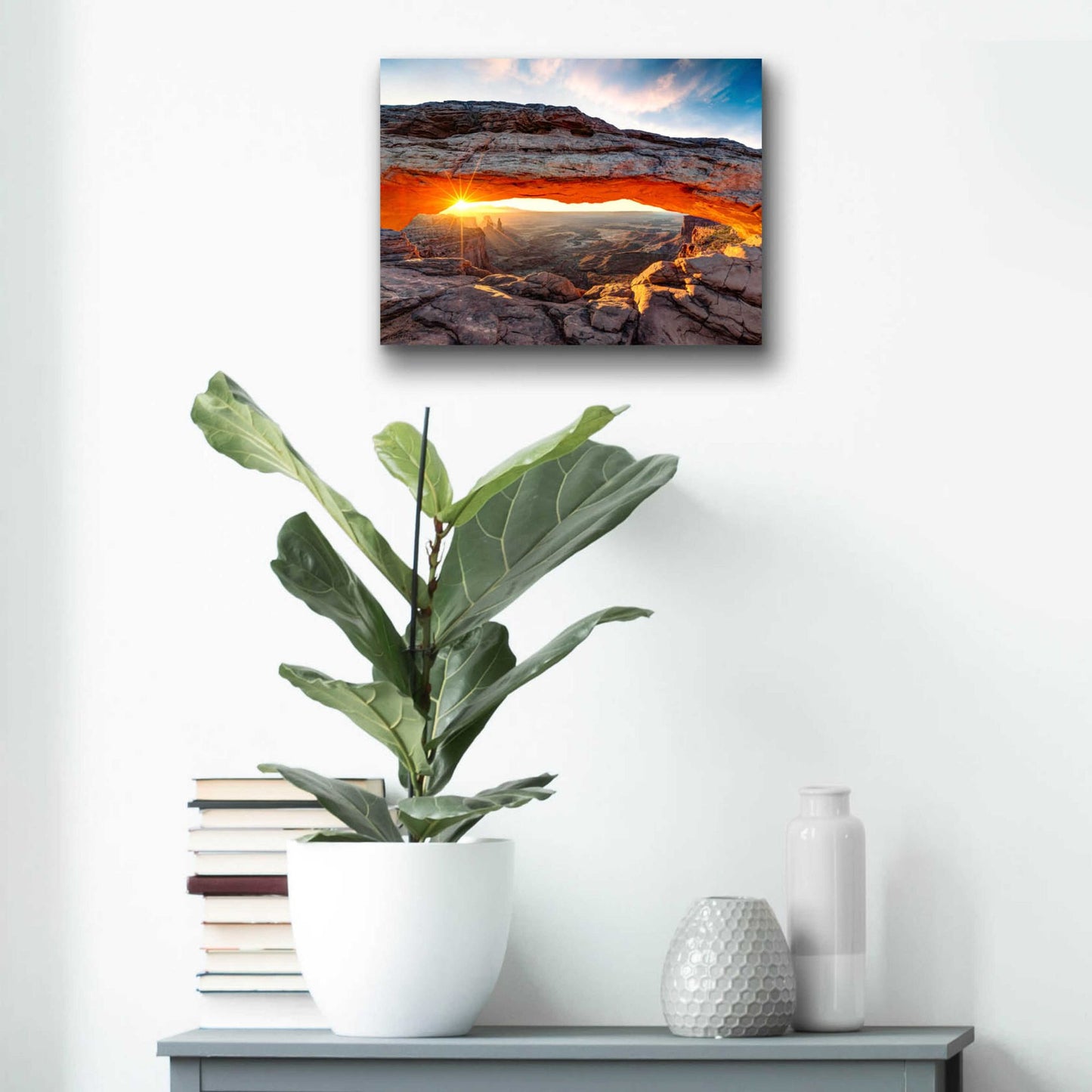 Epic Art 'Sunset Canyon' by Epic Portfolio, Acrylic Glass Wall Art,16x12