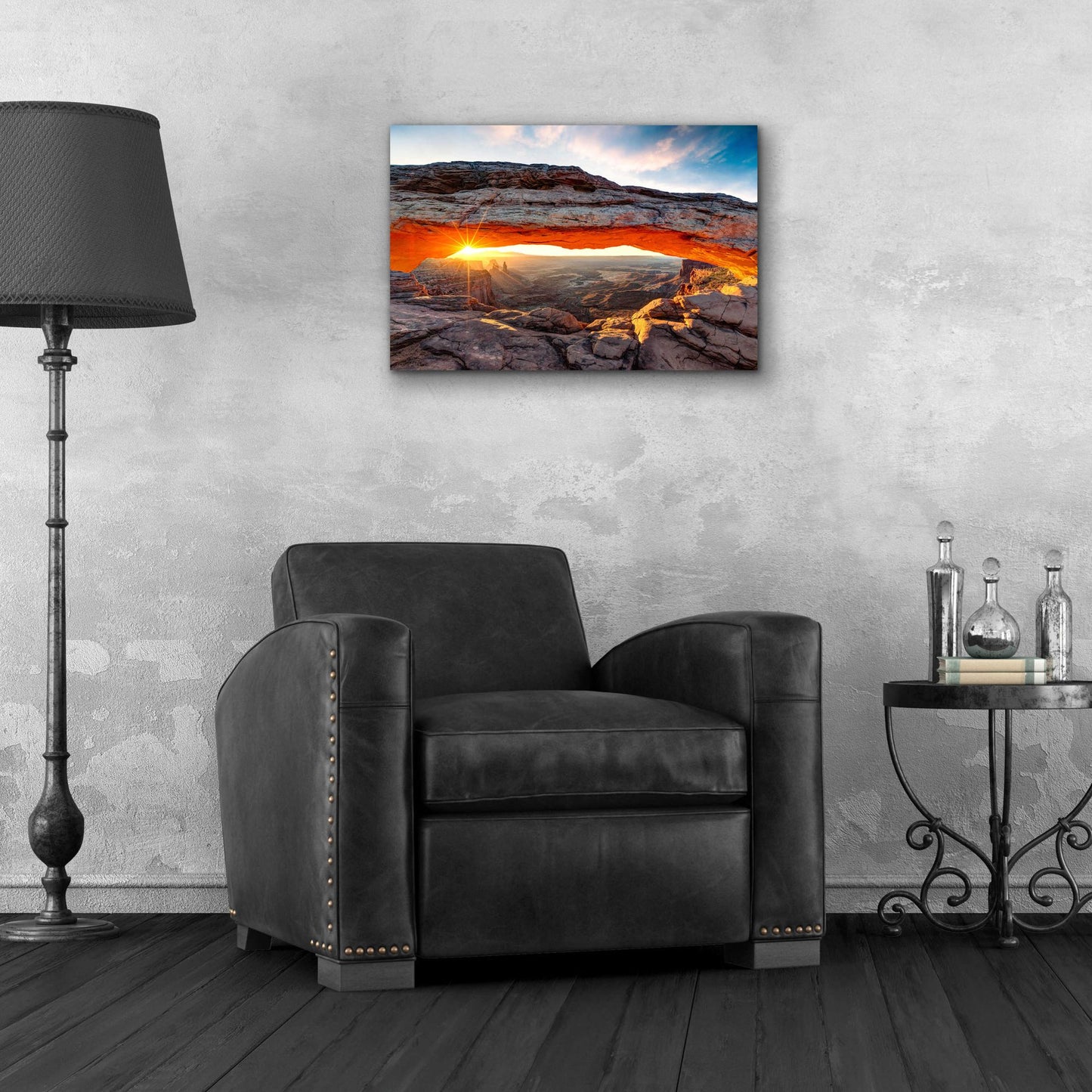 Epic Art 'Sunset Canyon' by Epic Portfolio, Acrylic Glass Wall Art,24x16