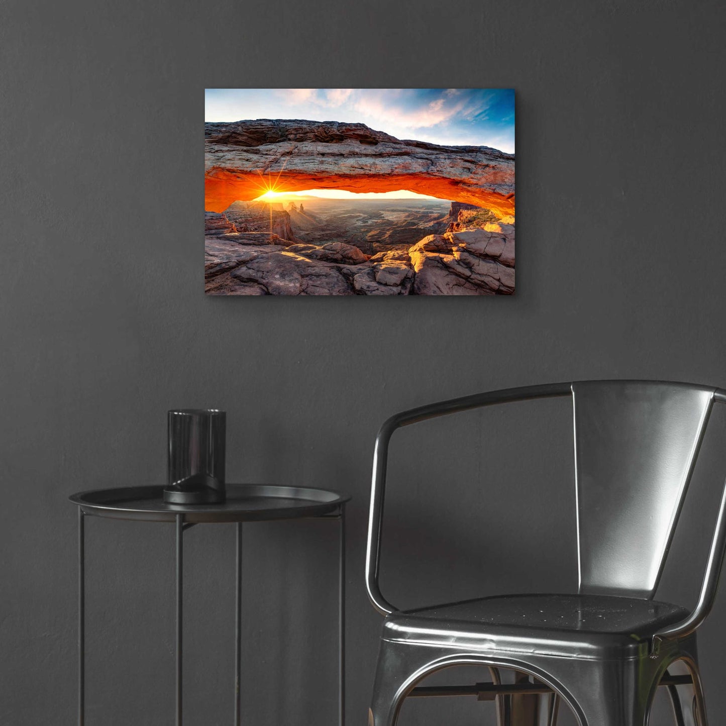 Epic Art 'Sunset Canyon' by Epic Portfolio, Acrylic Glass Wall Art,24x16