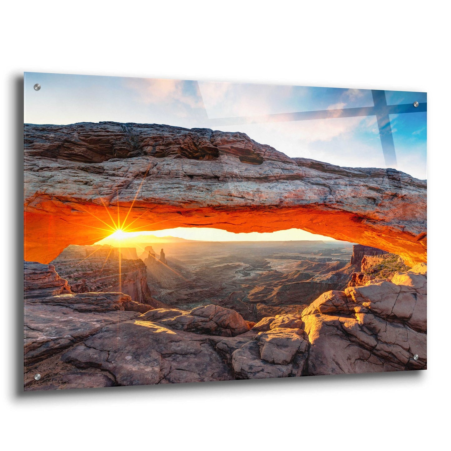 Epic Art 'Sunset Canyon' by Epic Portfolio, Acrylic Glass Wall Art,36x24