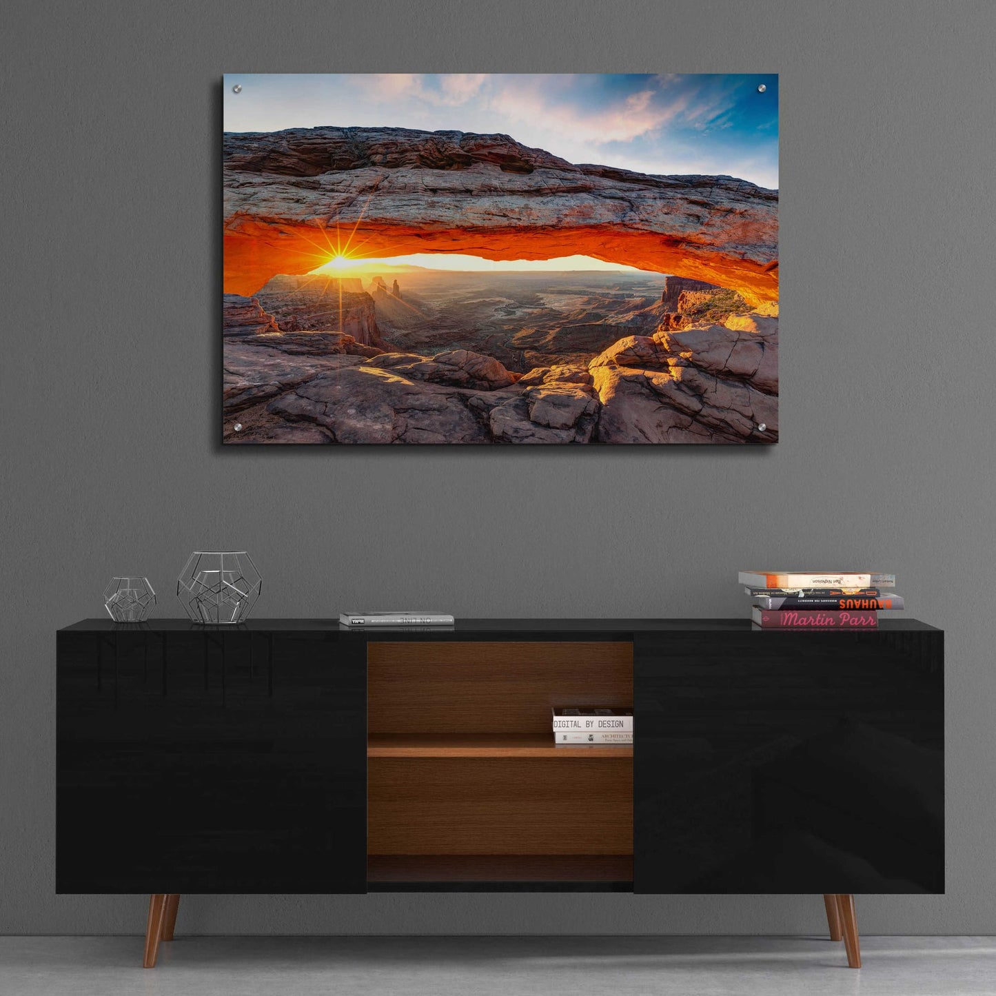 Epic Art 'Sunset Canyon' by Epic Portfolio, Acrylic Glass Wall Art,36x24