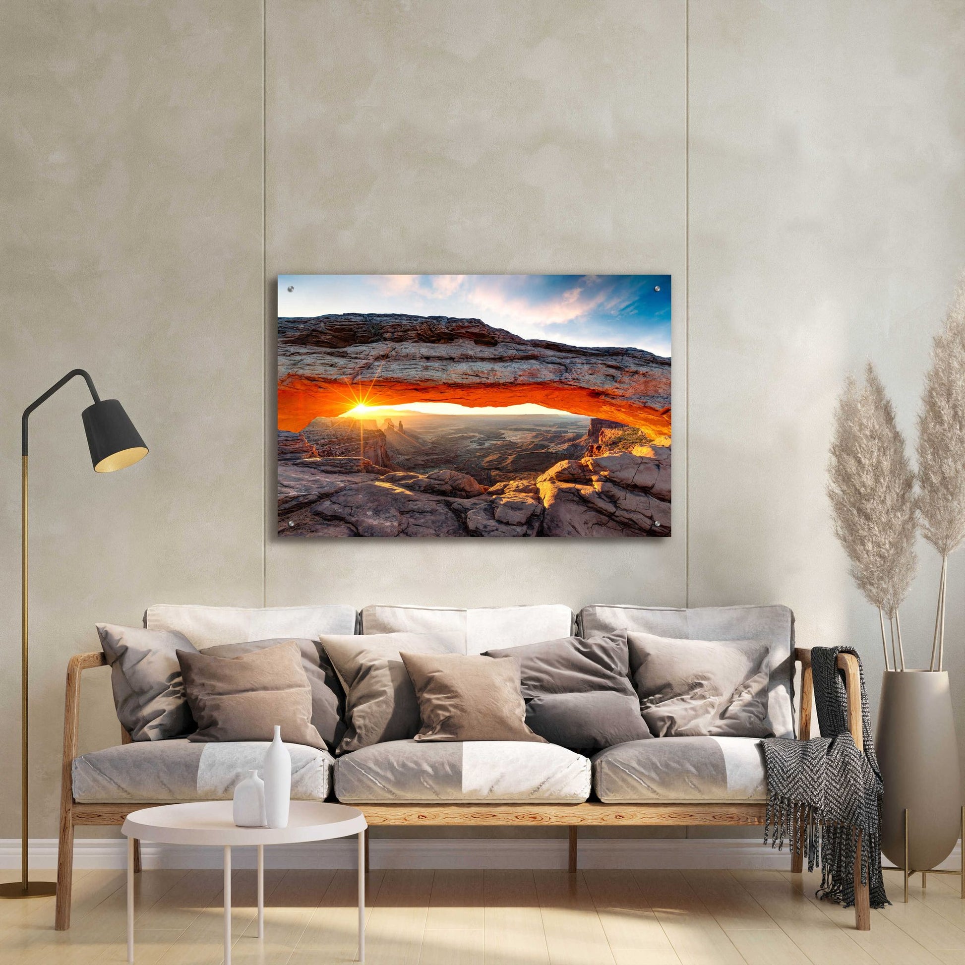 Epic Art 'Sunset Canyon' by Epic Portfolio, Acrylic Glass Wall Art,36x24