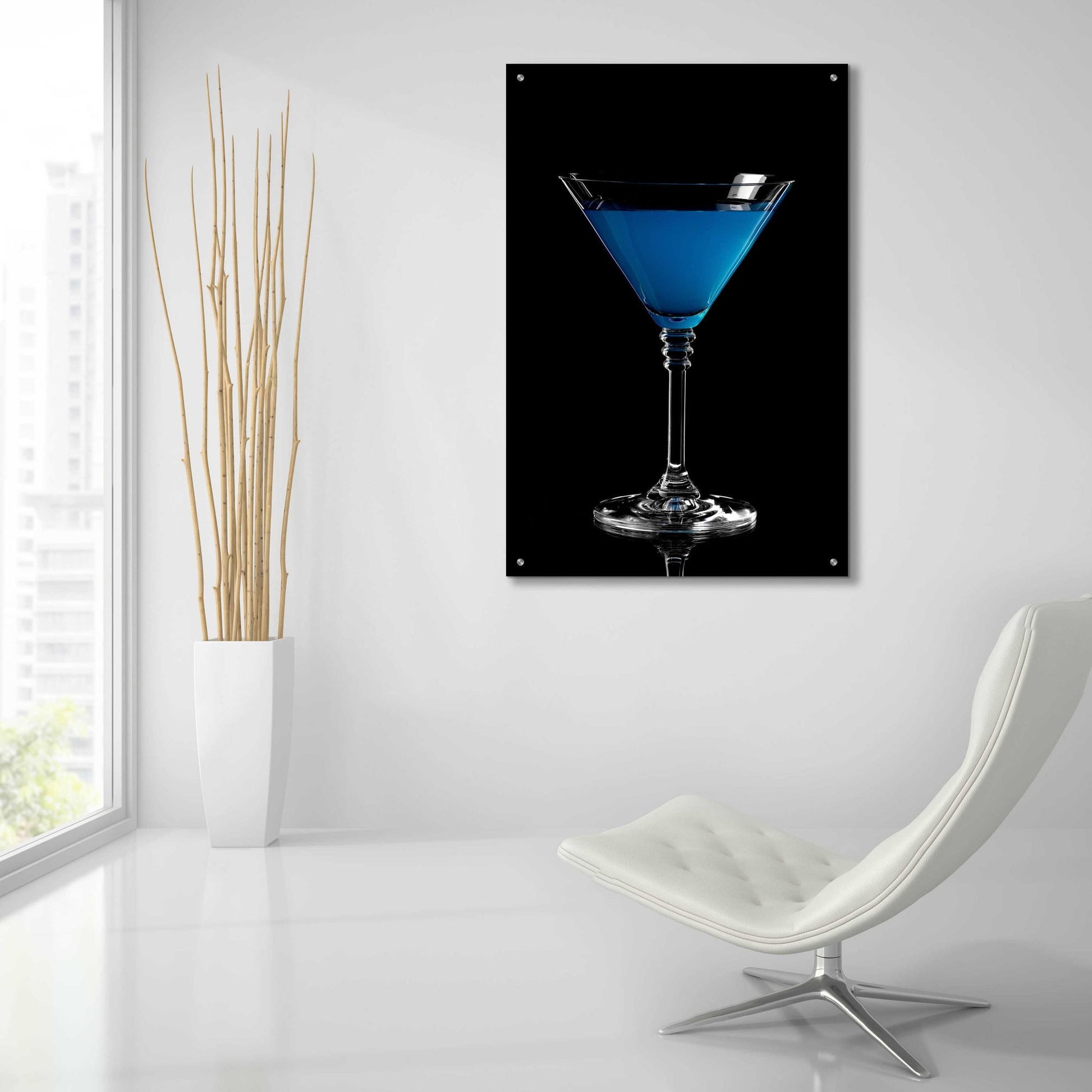 Epic Art 'Blue Curacao' by Epic Portfolio, Acrylic Glass Wall Art,24x36