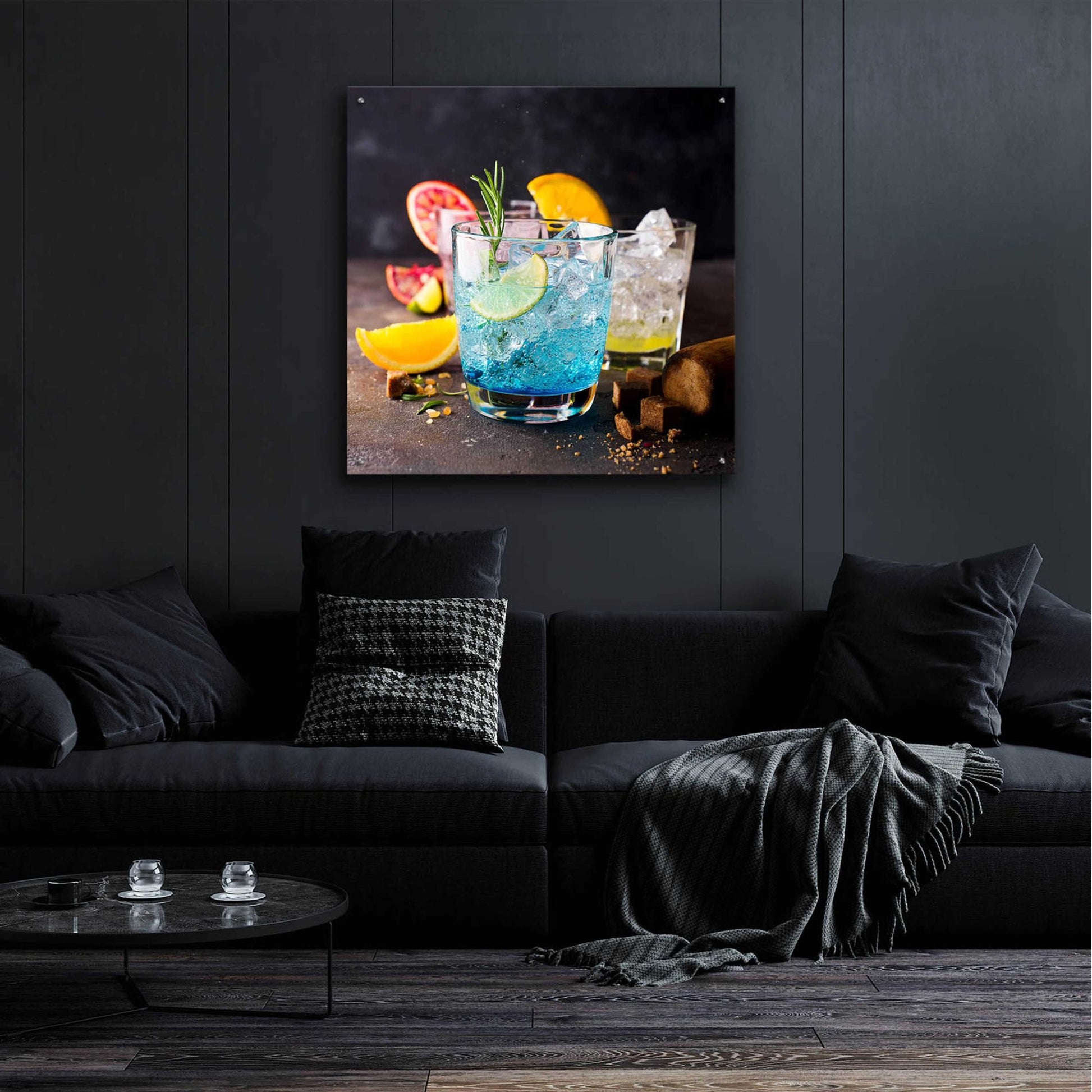 Epic Art 'Blue Hawaiian Lagoon' by Epic Portfolio, Acrylic Glass Wall Art,36x36