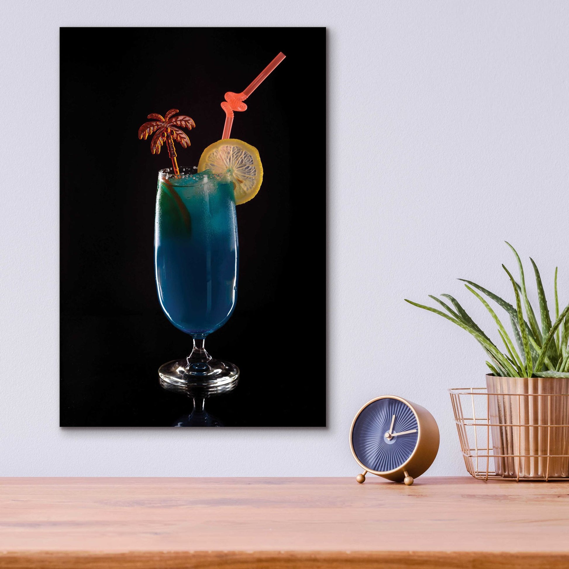 Epic Art 'Blue Lagoon' by Epic Portfolio, Acrylic Glass Wall Art,12x16