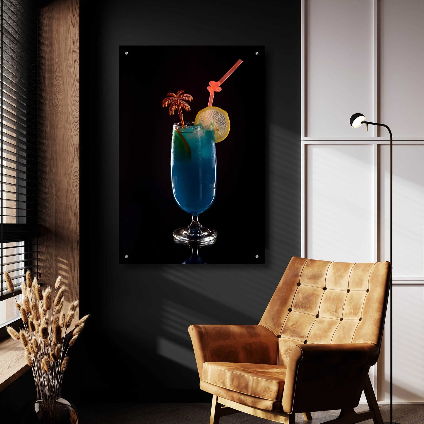 Epic Art 'Blue Lagoon' by Epic Portfolio, Acrylic Glass Wall Art,24x36