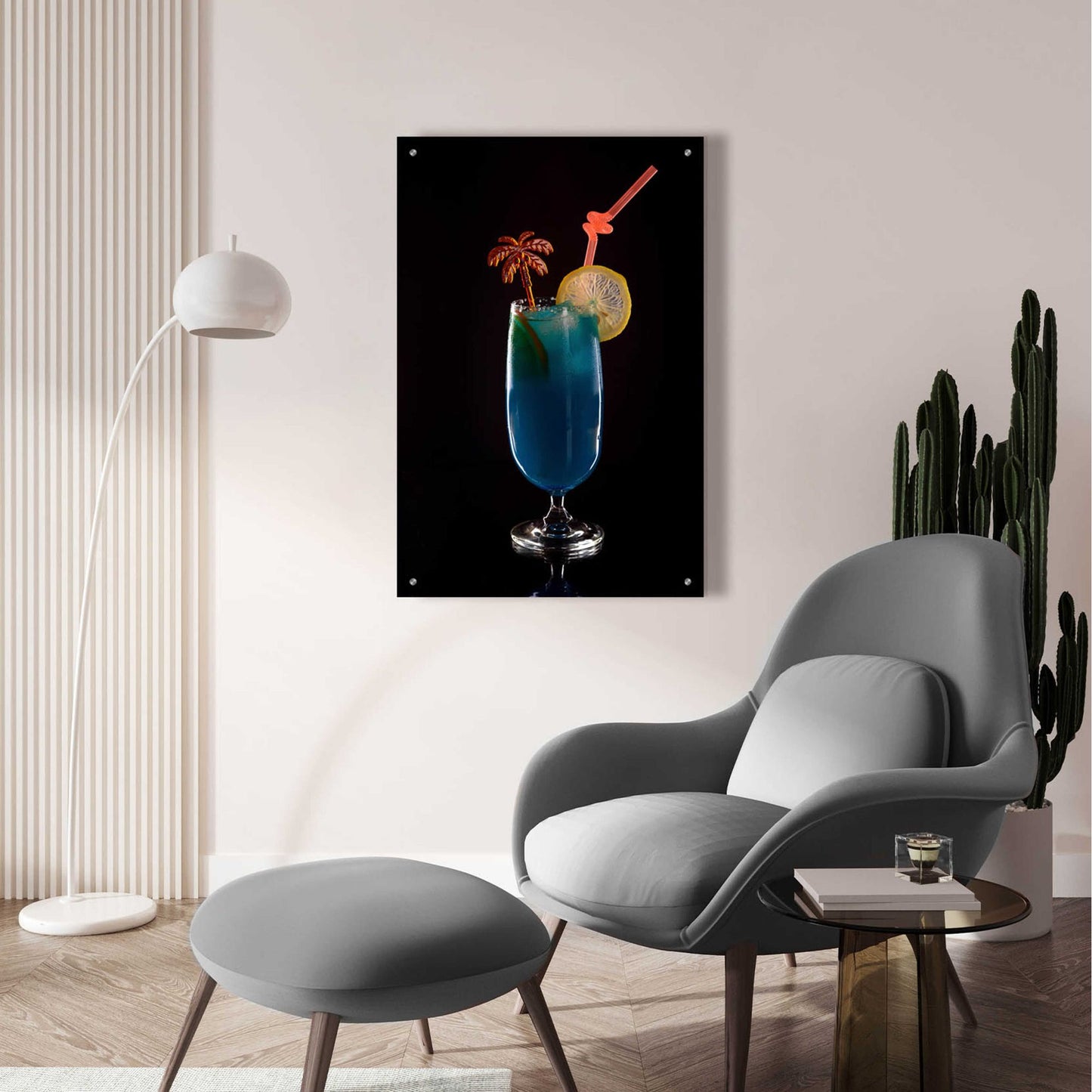 Epic Art 'Blue Lagoon' by Epic Portfolio, Acrylic Glass Wall Art,24x36