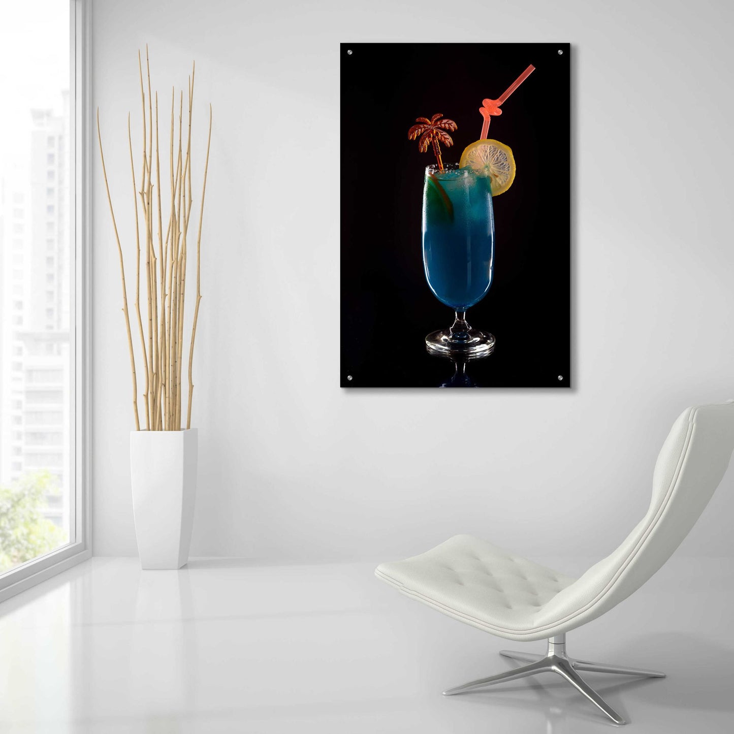 Epic Art 'Blue Lagoon' by Epic Portfolio, Acrylic Glass Wall Art,24x36