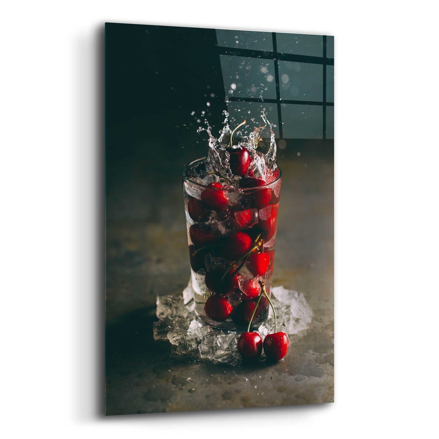 Epic Art 'Cherry Limeade Gin and Tonic' by Epic Portfolio, Acrylic Glass Wall Art,12x16