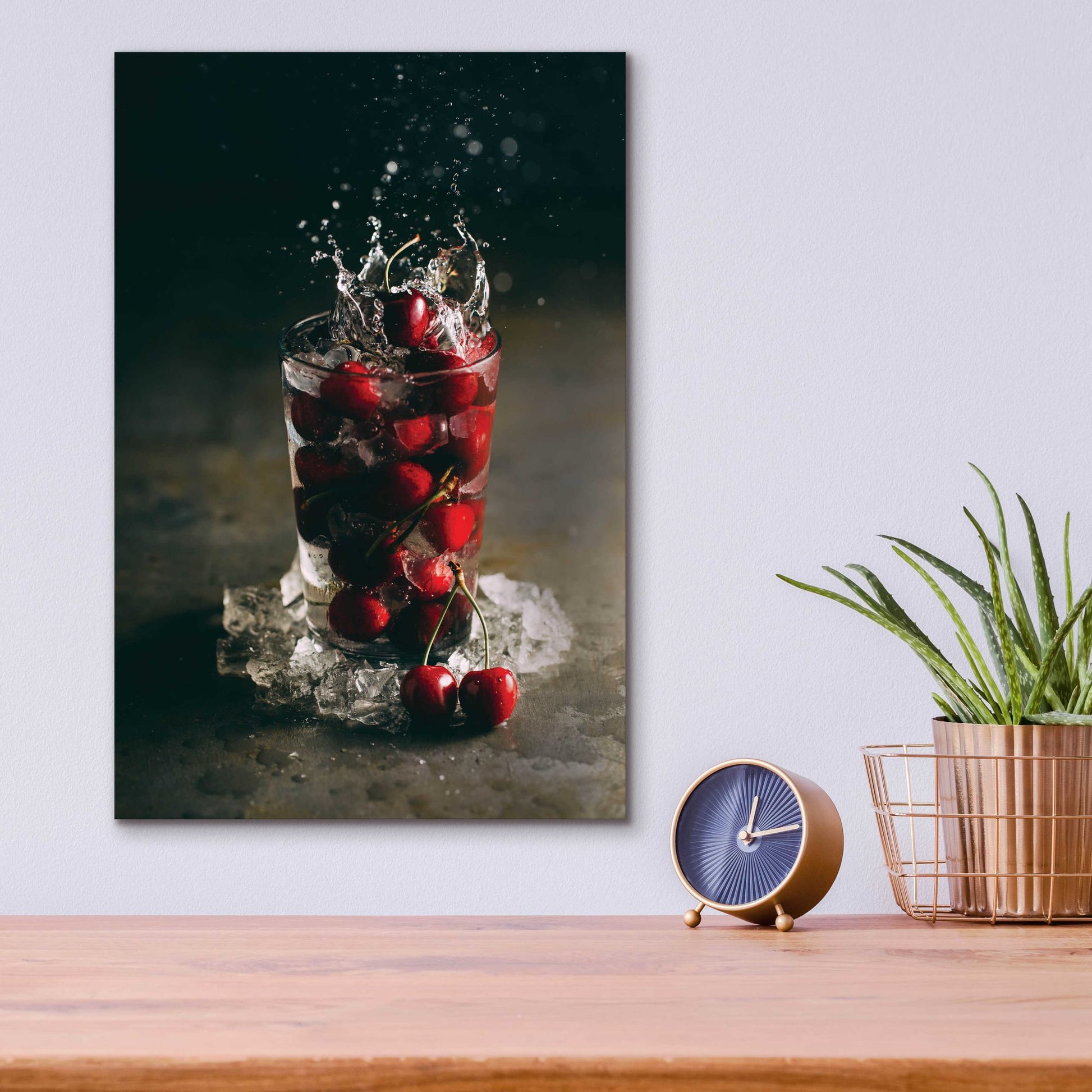 Epic Art 'Cherry Limeade Gin and Tonic' by Epic Portfolio, Acrylic Glass Wall Art,12x16