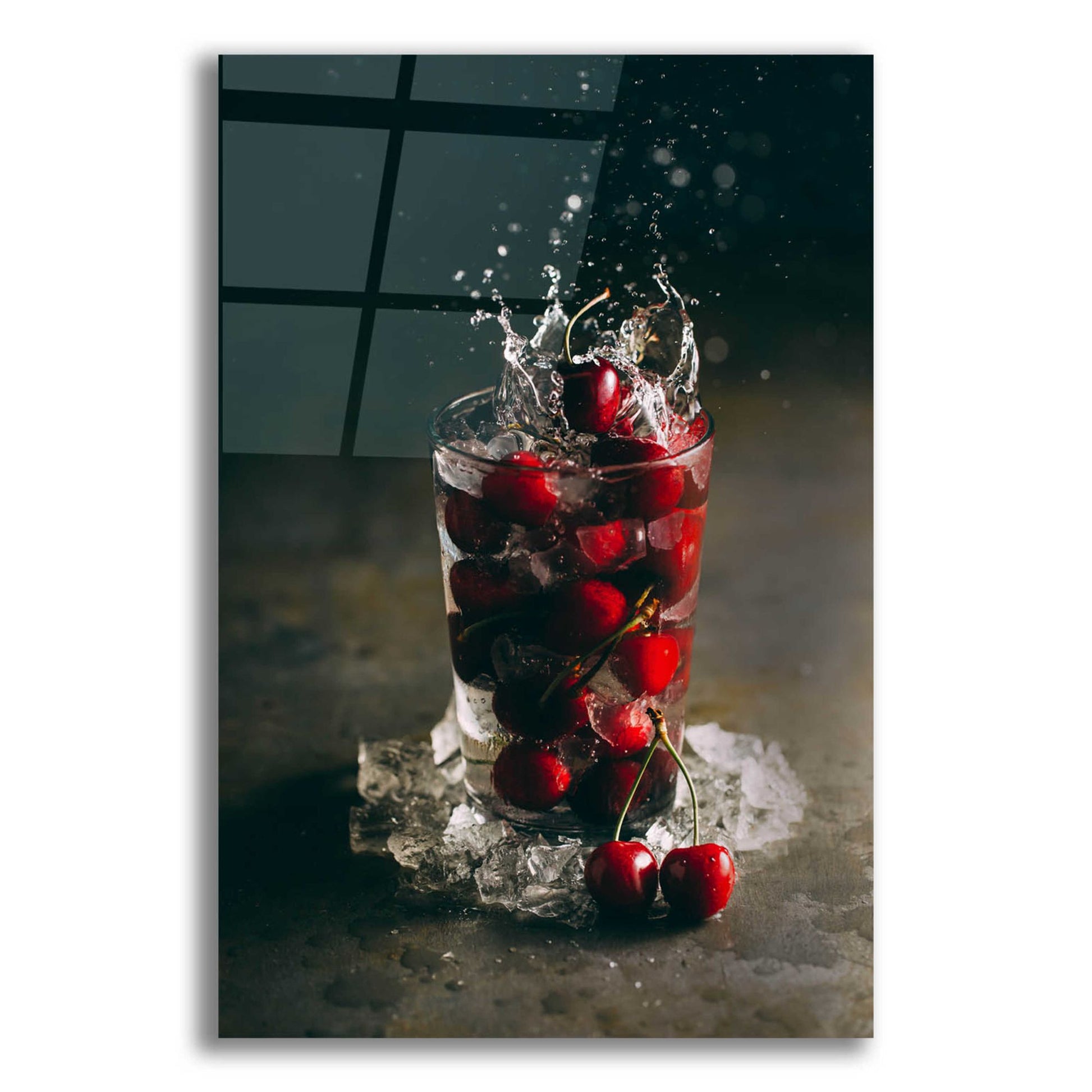 Epic Art 'Cherry Limeade Gin and Tonic' by Epic Portfolio, Acrylic Glass Wall Art,16x24