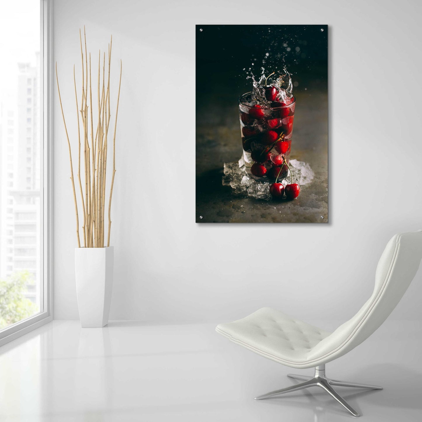 Epic Art 'Cherry Limeade Gin and Tonic' by Epic Portfolio, Acrylic Glass Wall Art,24x36