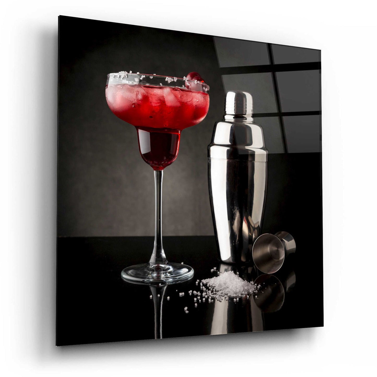 Epic Art 'Cherry Margarita' by Epic Portfolio, Acrylic Glass Wall Art,12x12