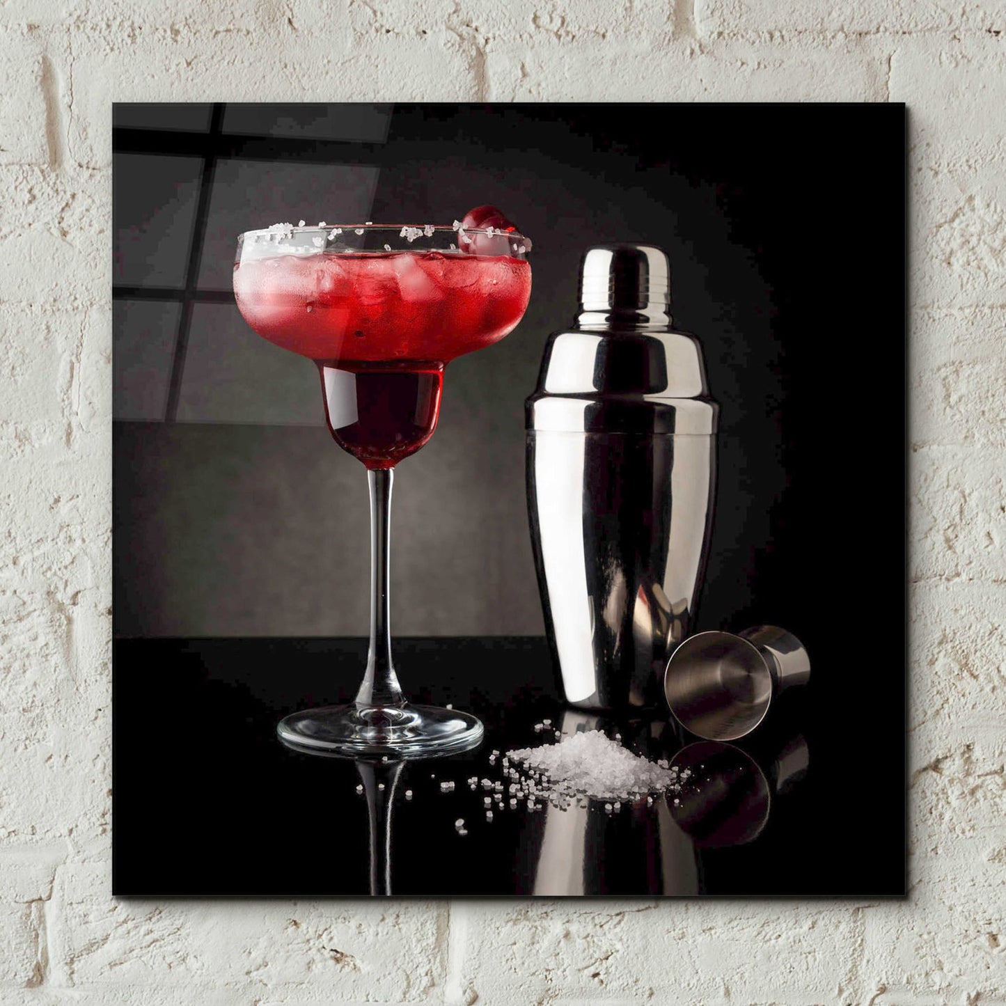 Epic Art 'Cherry Margarita' by Epic Portfolio, Acrylic Glass Wall Art,12x12