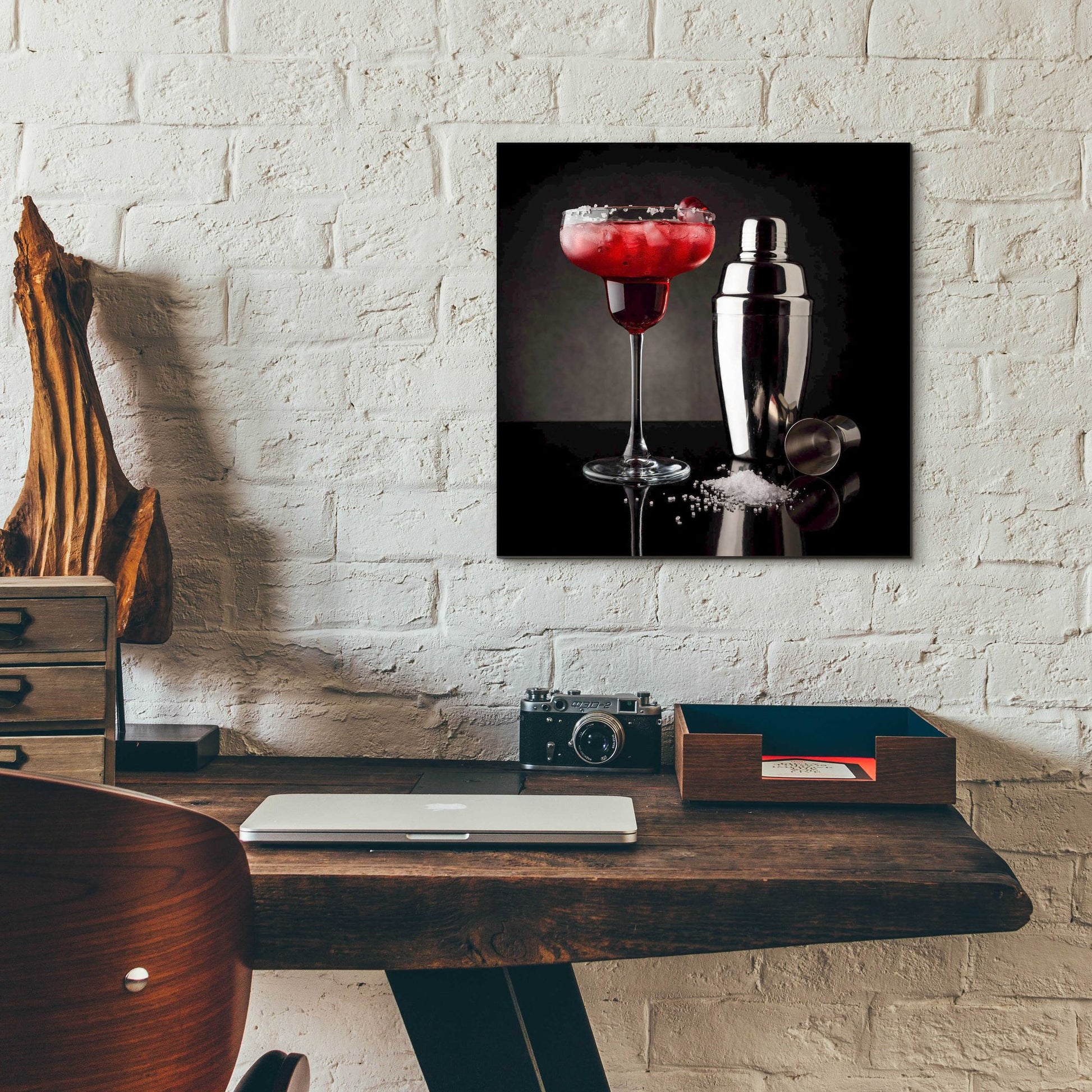 Epic Art 'Cherry Margarita' by Epic Portfolio, Acrylic Glass Wall Art,12x12