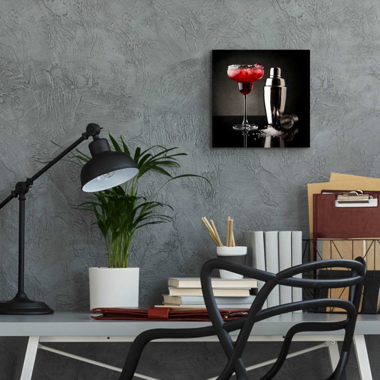 Epic Art 'Cherry Margarita' by Epic Portfolio, Acrylic Glass Wall Art,12x12