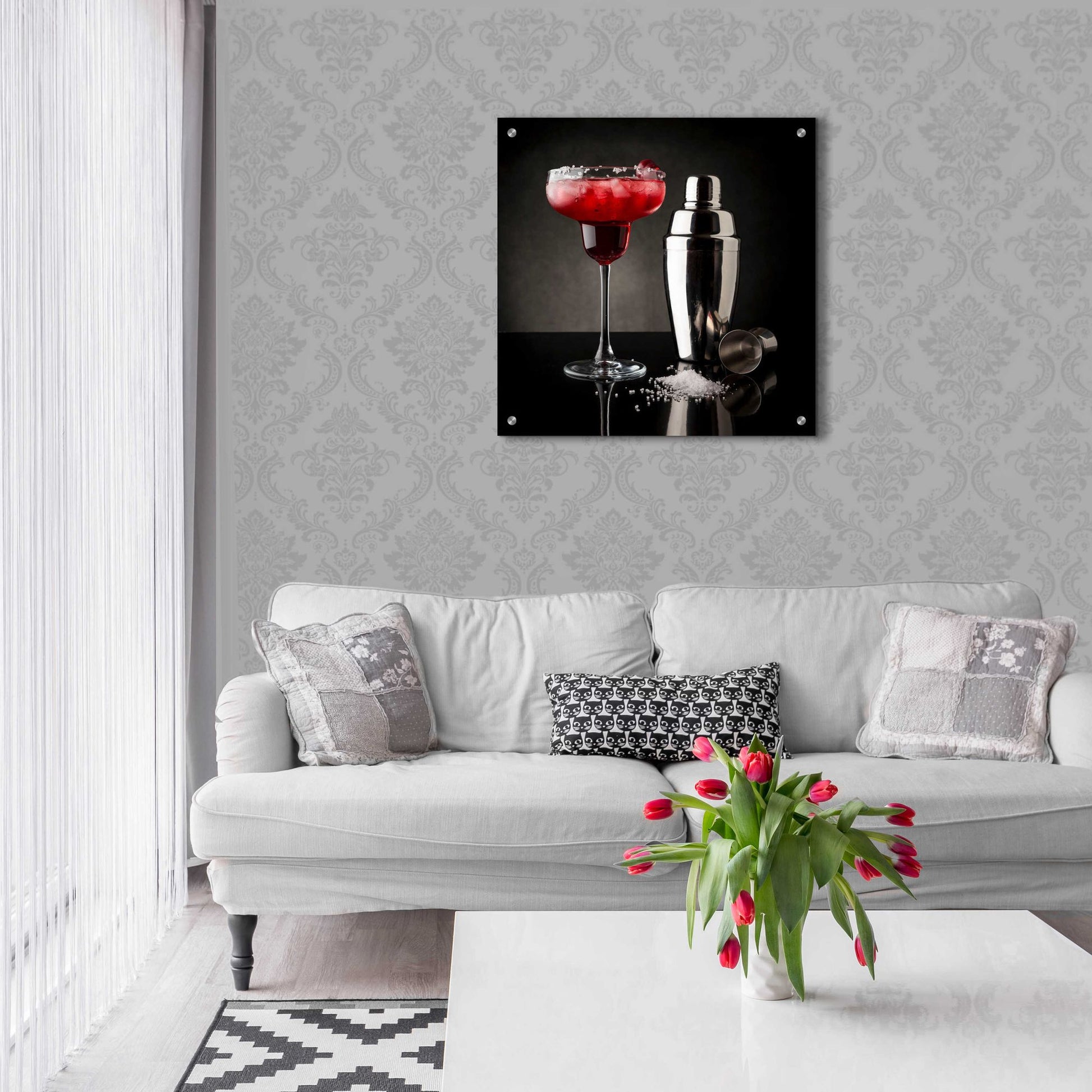 Epic Art 'Cherry Margarita' by Epic Portfolio, Acrylic Glass Wall Art,24x24