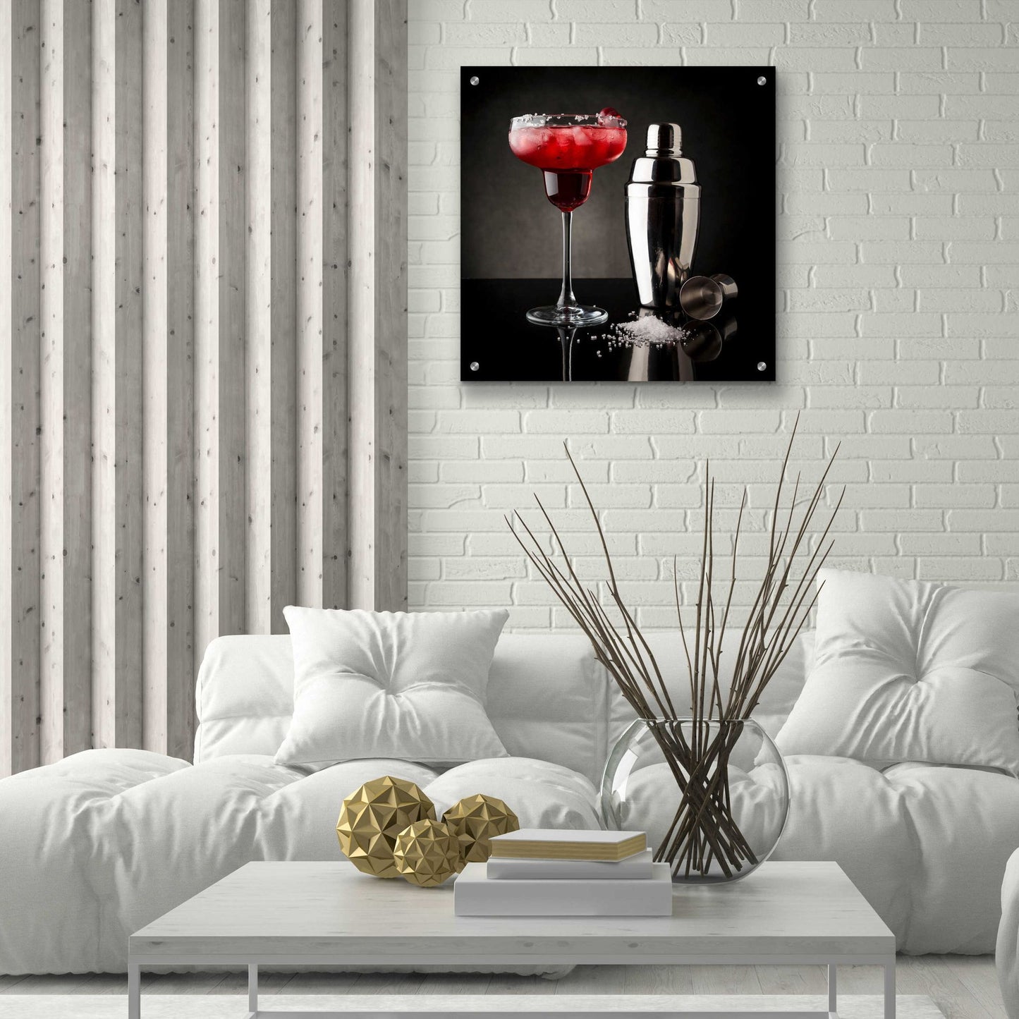 Epic Art 'Cherry Margarita' by Epic Portfolio, Acrylic Glass Wall Art,24x24