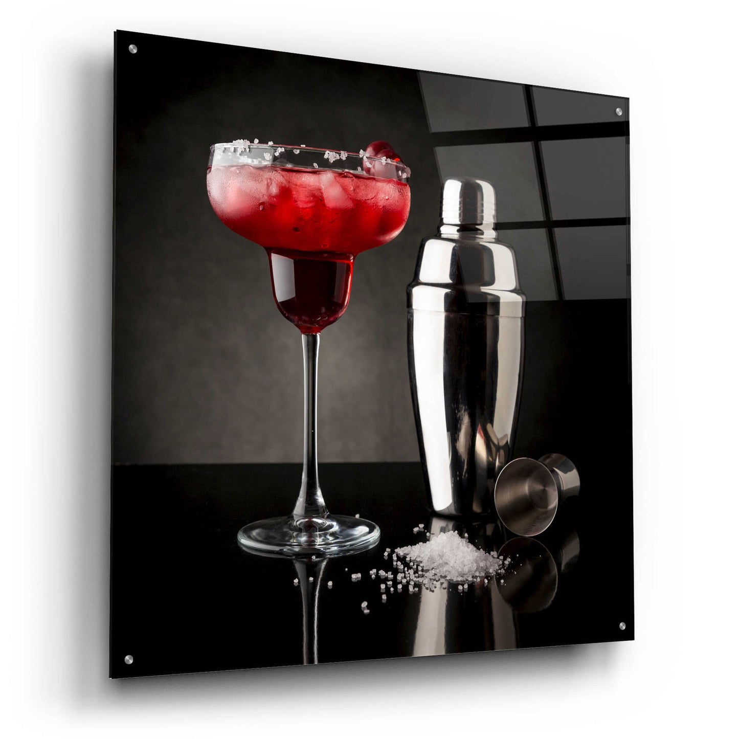 Epic Art 'Cherry Margarita' by Epic Portfolio, Acrylic Glass Wall Art,36x36