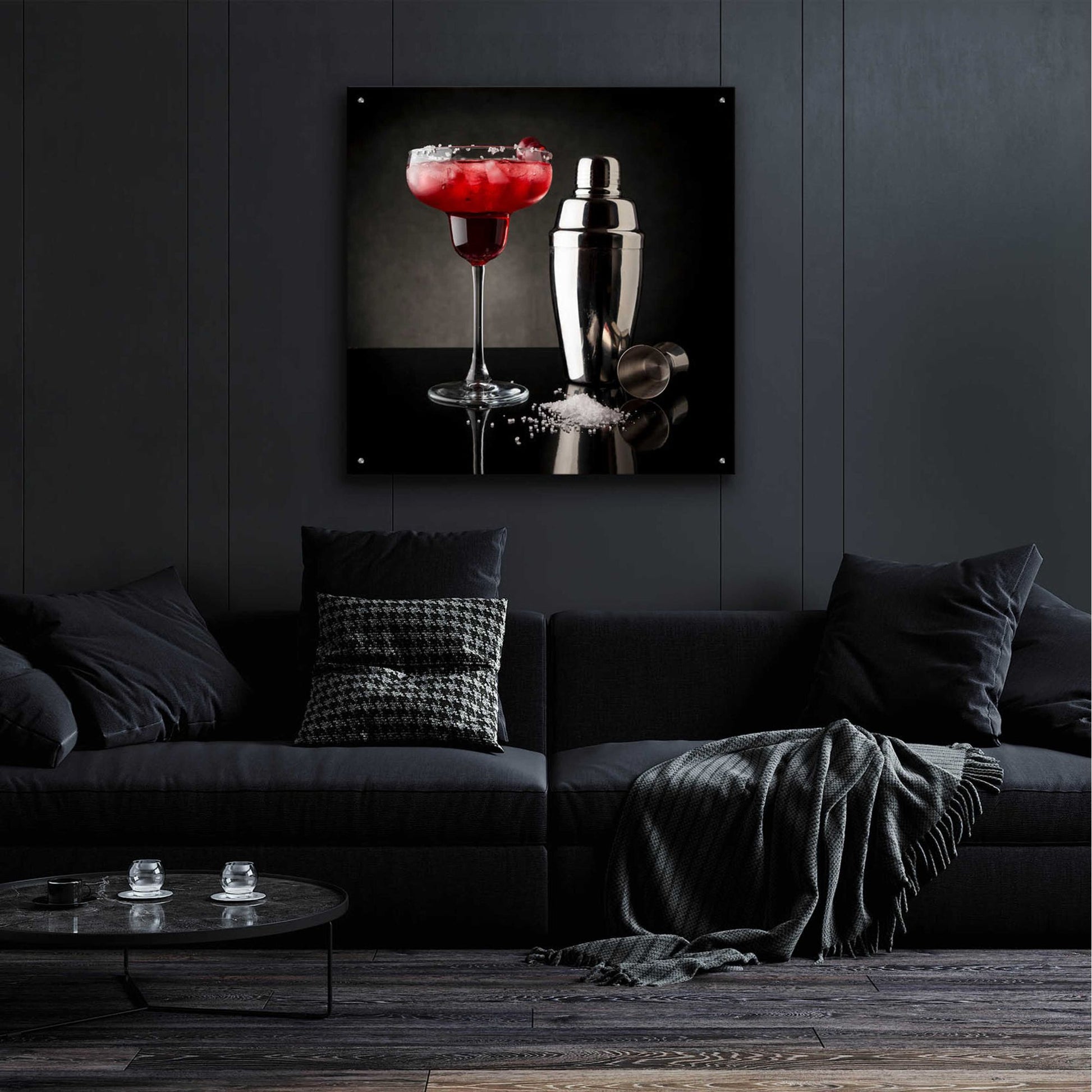 Epic Art 'Cherry Margarita' by Epic Portfolio, Acrylic Glass Wall Art,36x36