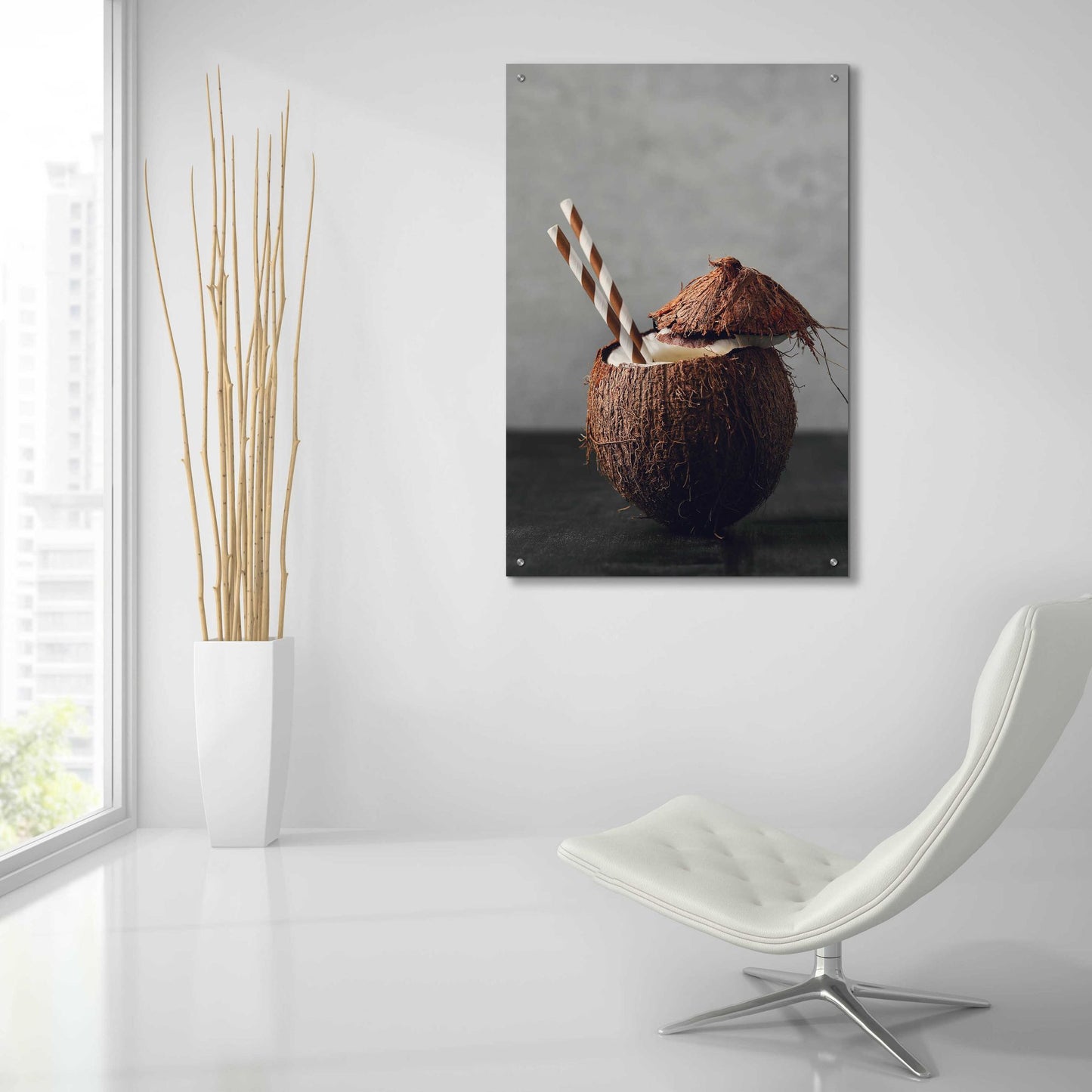 Epic Art 'Coconut Rum' by Epic Portfolio, Acrylic Glass Wall Art,24x36