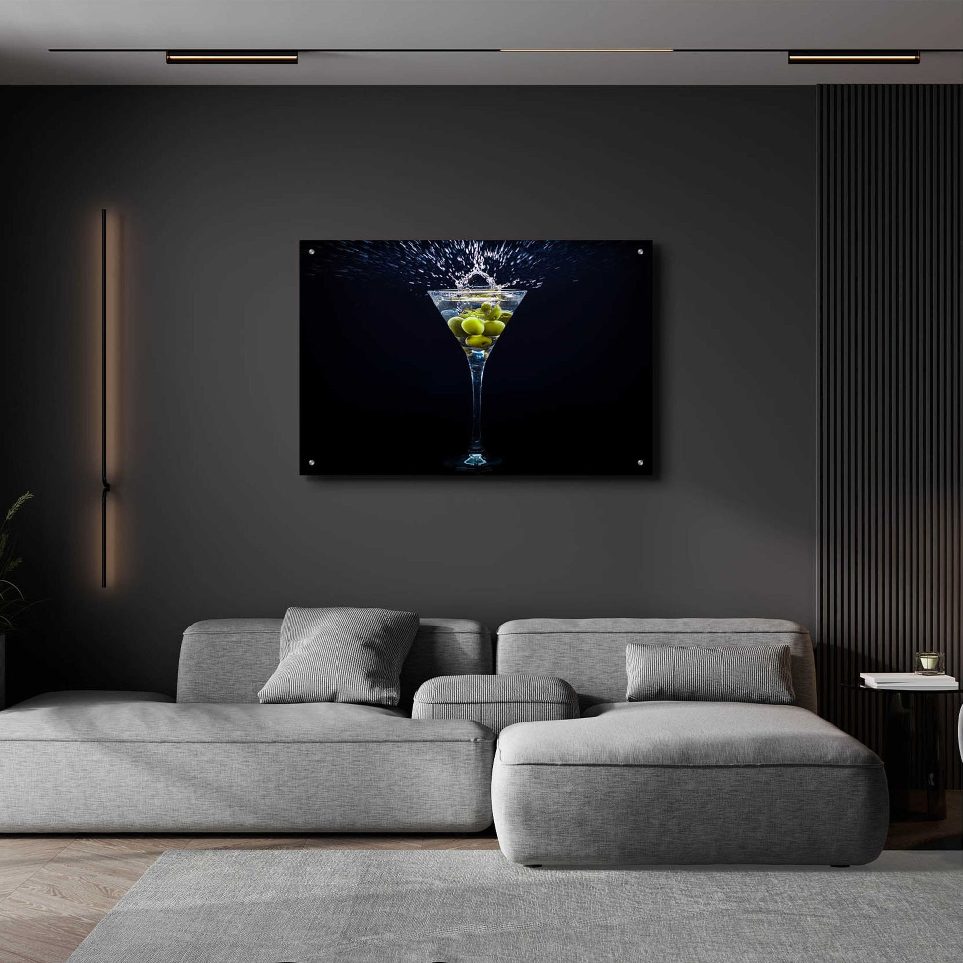 Epic Art 'Dirty Martini Splash' by Epic Portfolio, Acrylic Glass Wall Art,36x24