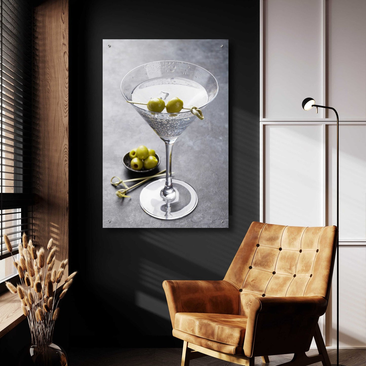 Epic Art 'Dirty Martini' by Epic Portfolio, Acrylic Glass Wall Art,24x36