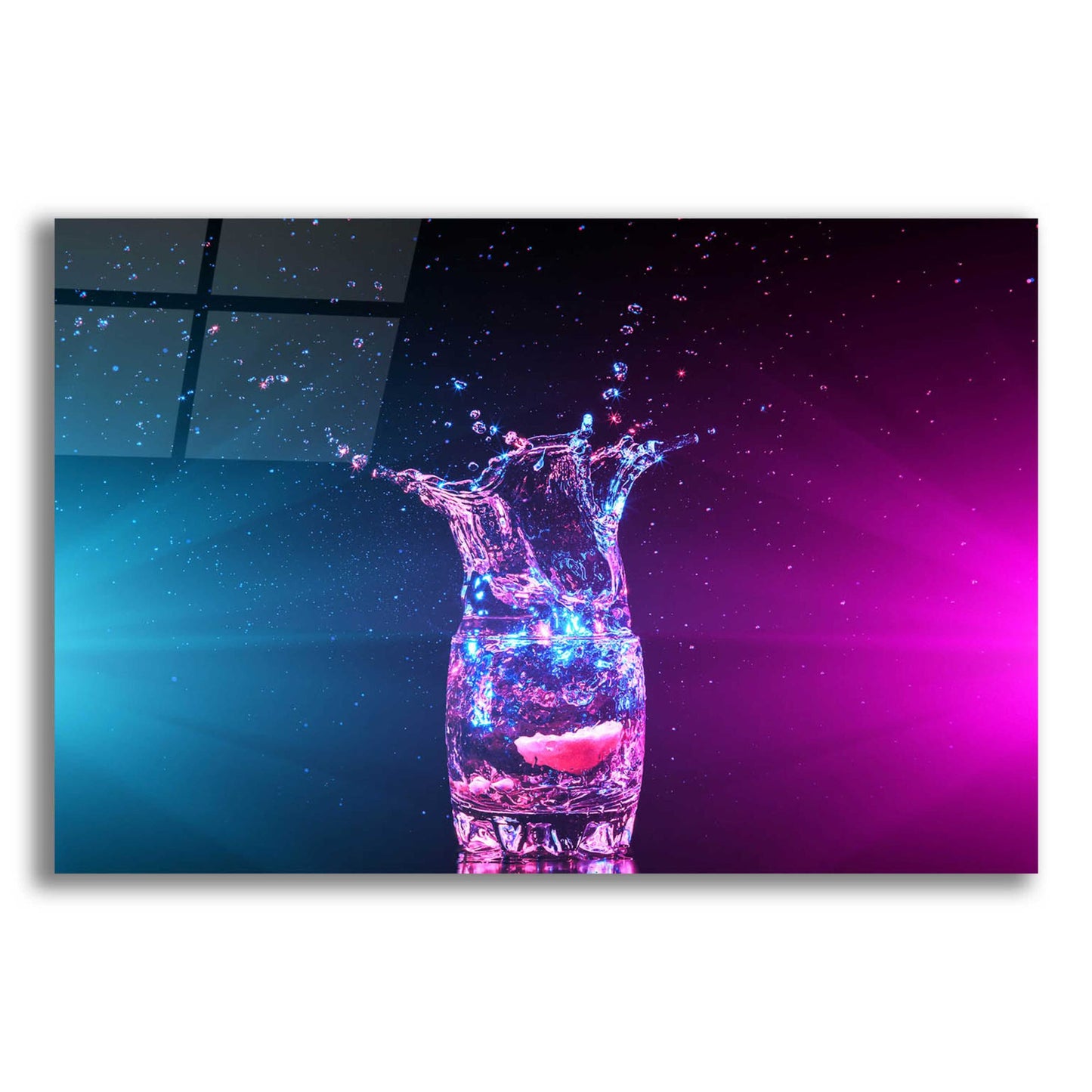 Epic Art 'Empress Splash' by Epic Portfolio, Acrylic Glass Wall Art,16x12