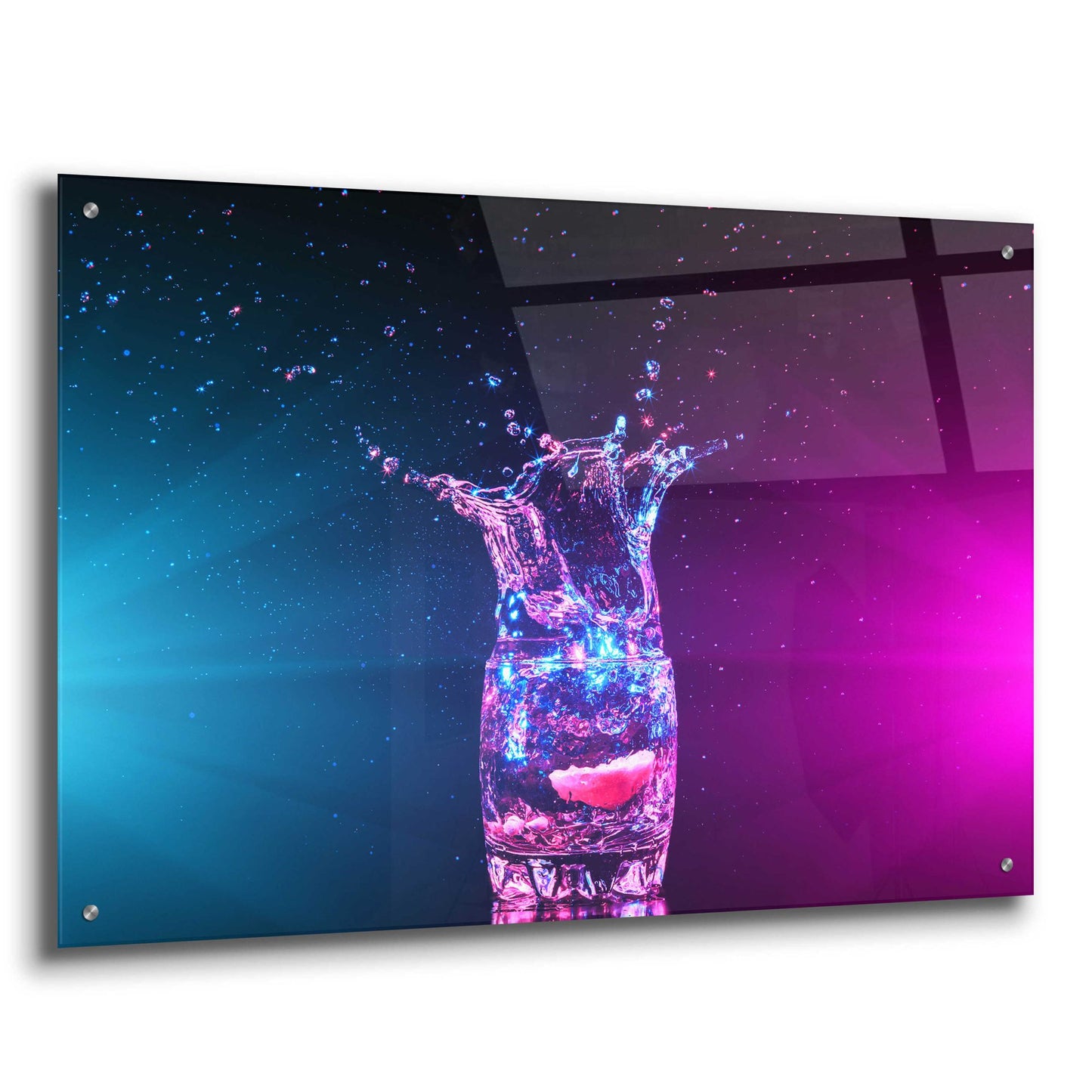 Epic Art 'Empress Splash' by Epic Portfolio, Acrylic Glass Wall Art,36x24