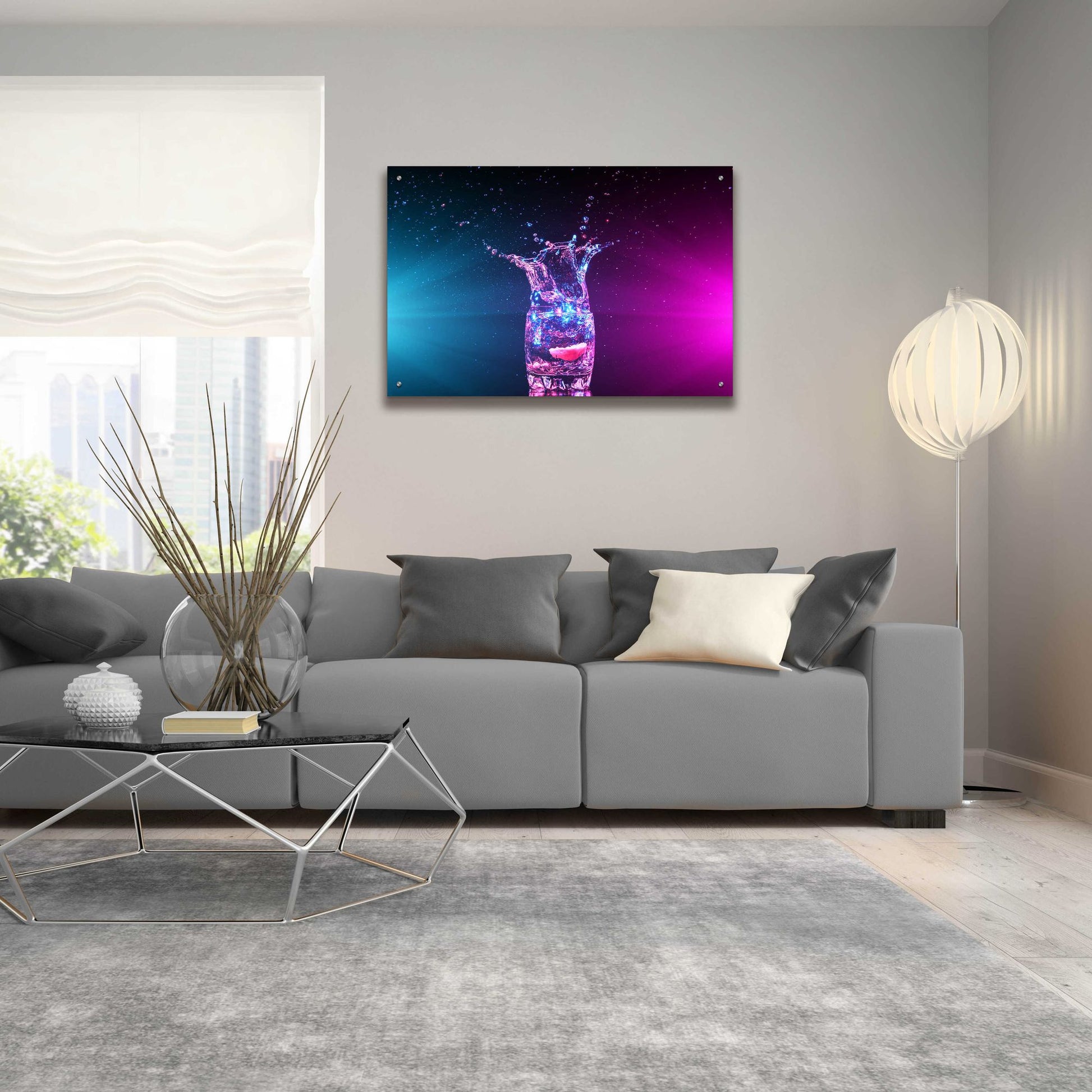 Epic Art 'Empress Splash' by Epic Portfolio, Acrylic Glass Wall Art,36x24