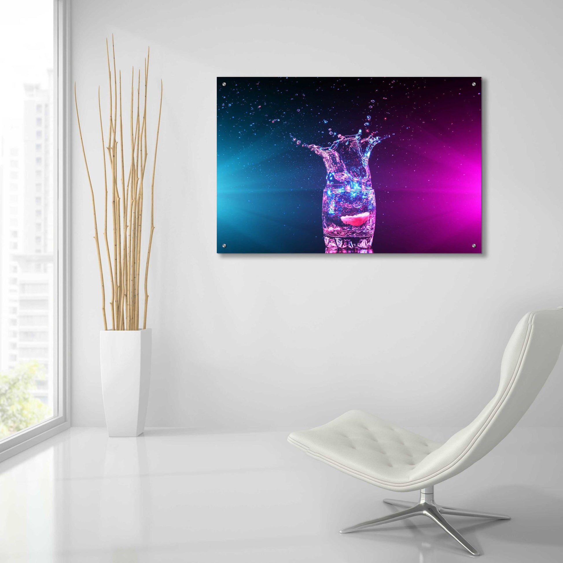 Epic Art 'Empress Splash' by Epic Portfolio, Acrylic Glass Wall Art,36x24